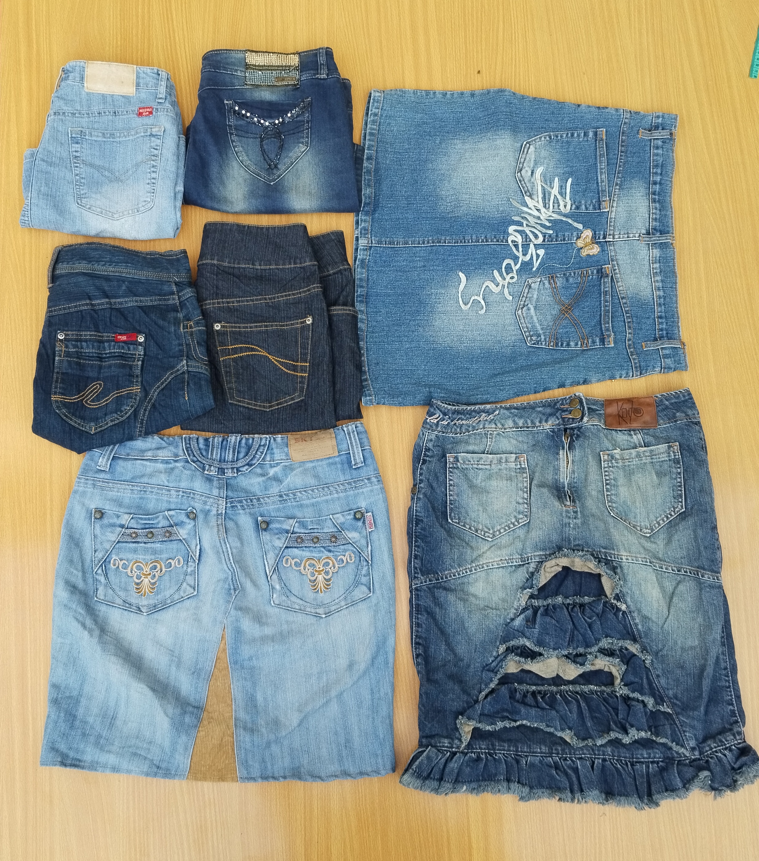 Y2k denim skirts (MSK-137)