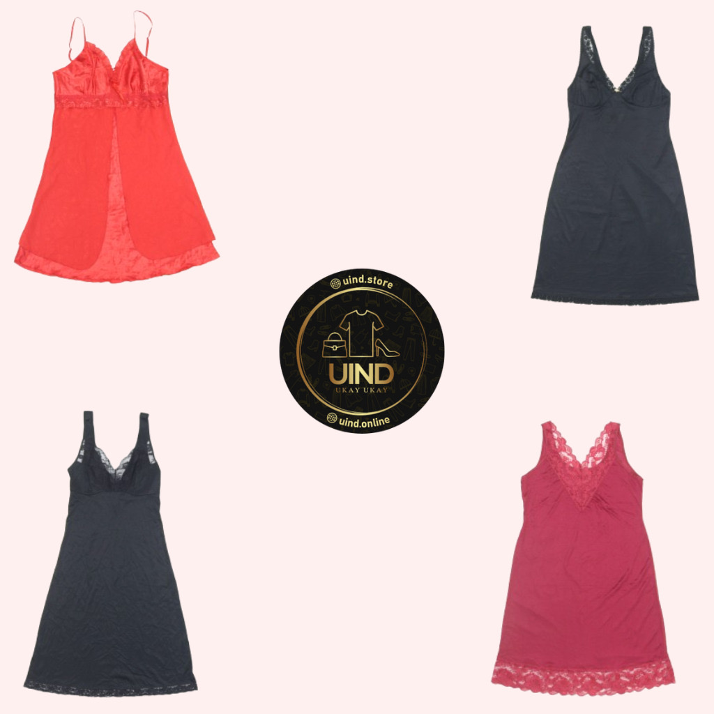 Y2K Romantic Goth Slip Dresses