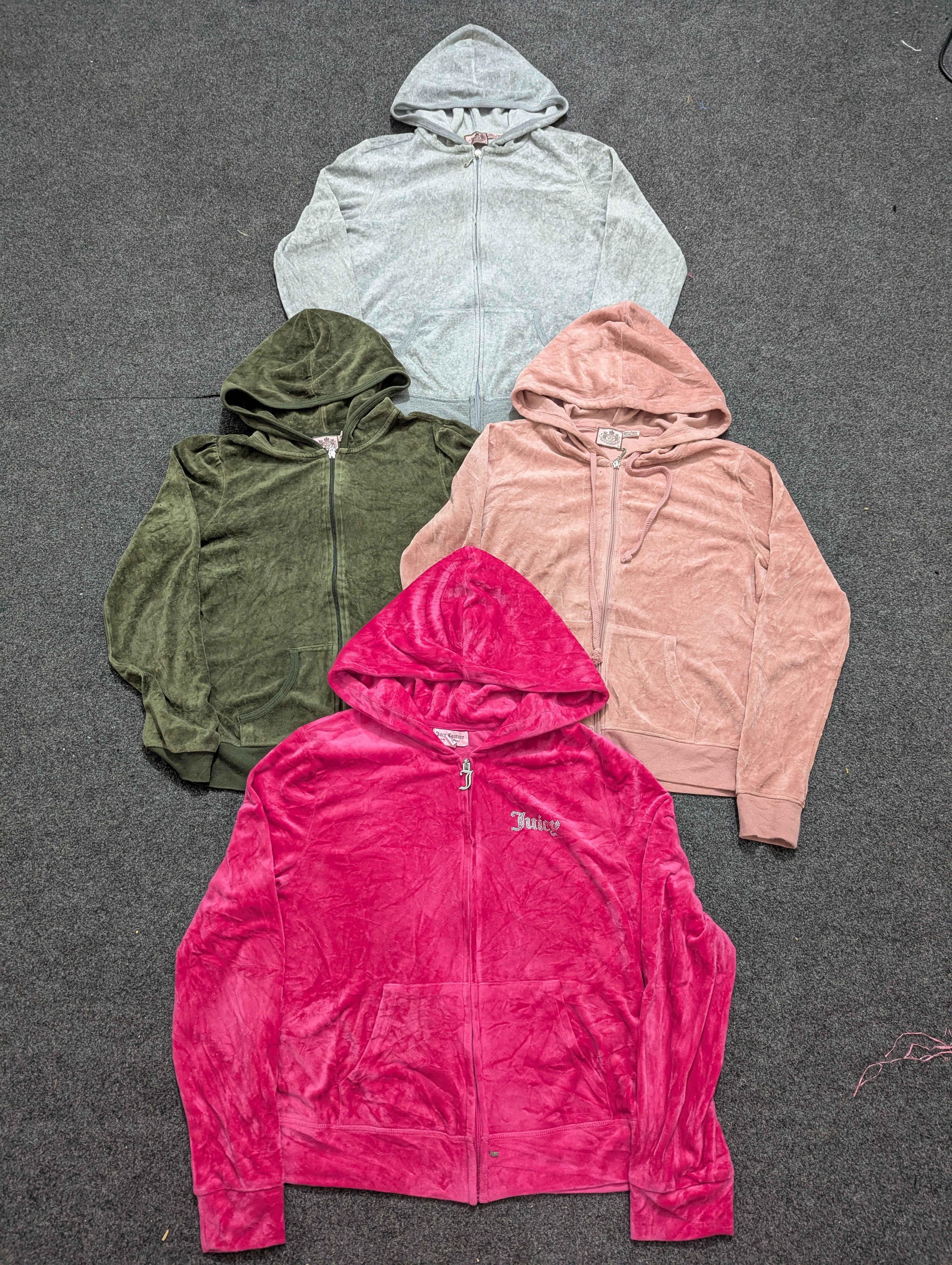 「Juicy Couture レディースジッパーフーディ、7ピース、(J:006)」