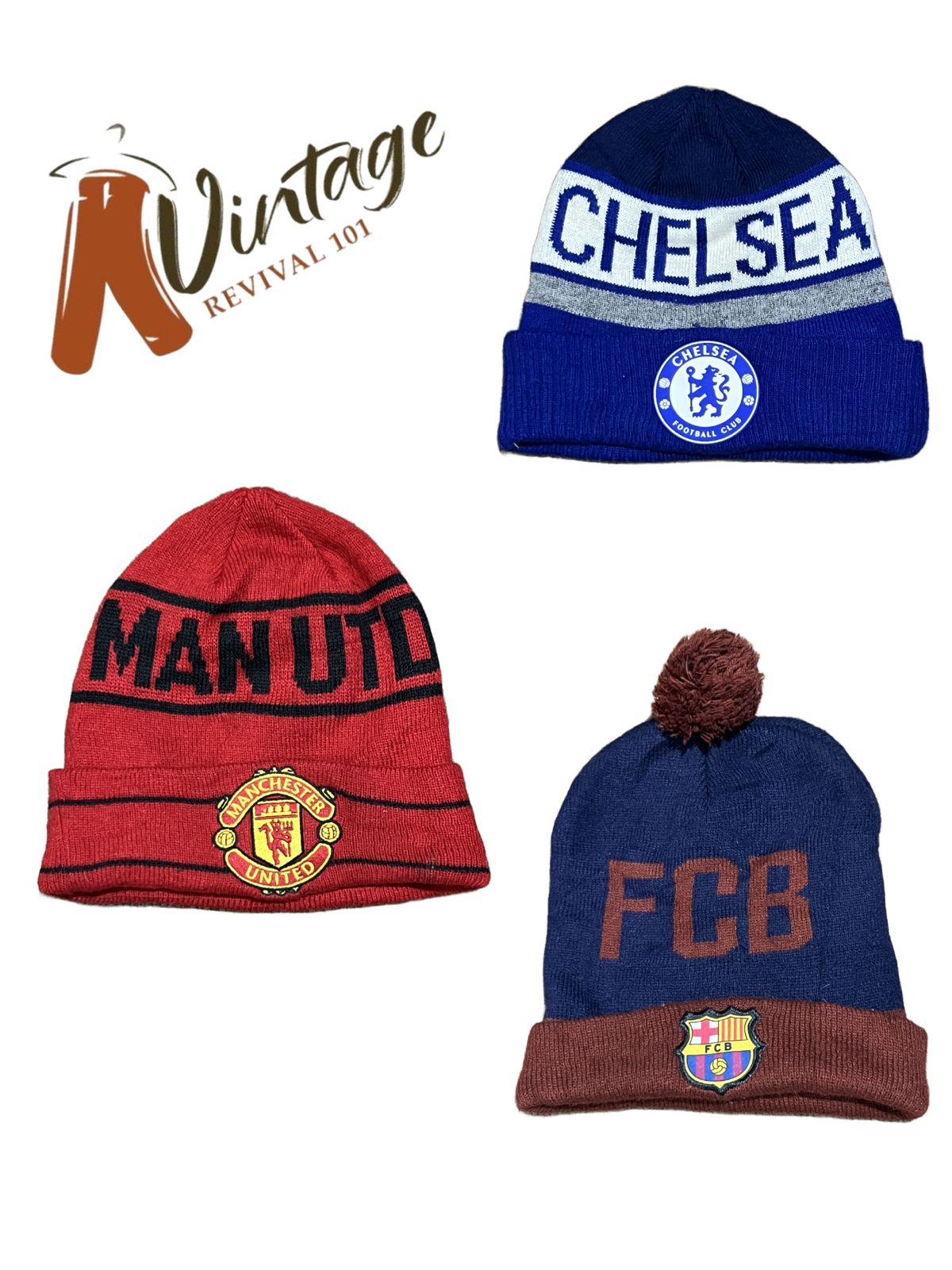Football Club Beanies 16 pcs