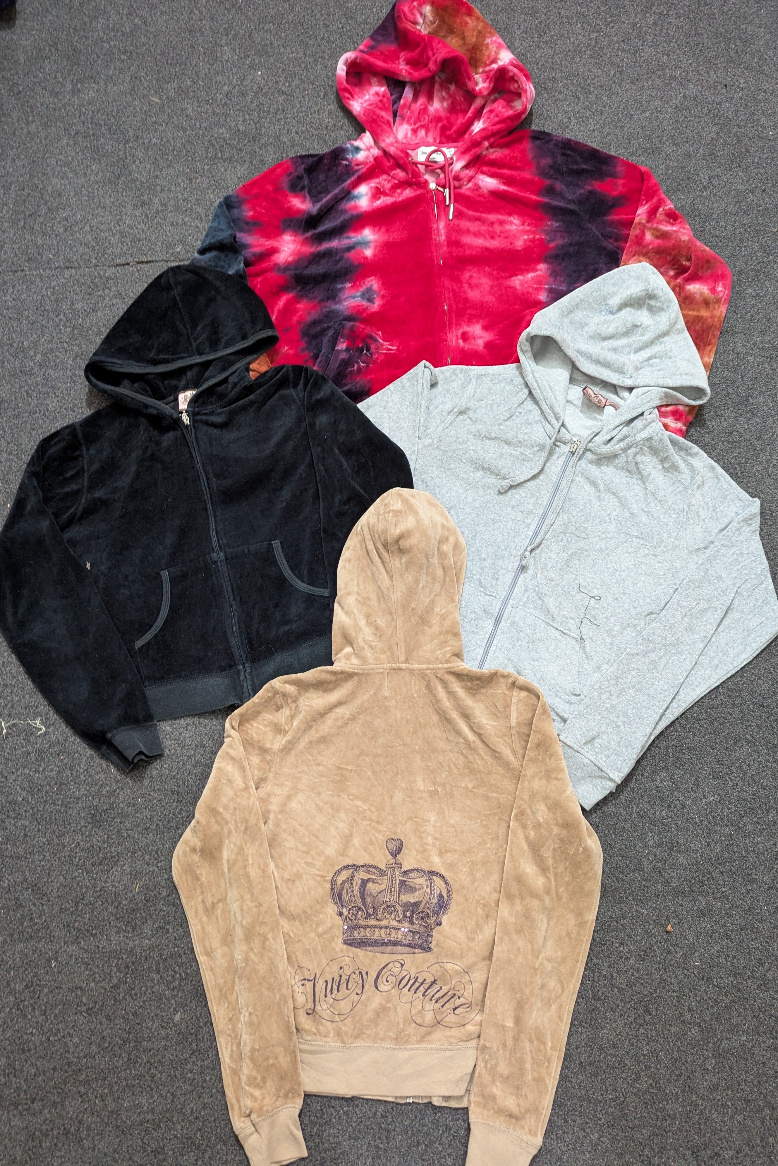 ジュシー・クチュール レディース ジッパーフードパーカー 8点セット (J:014)