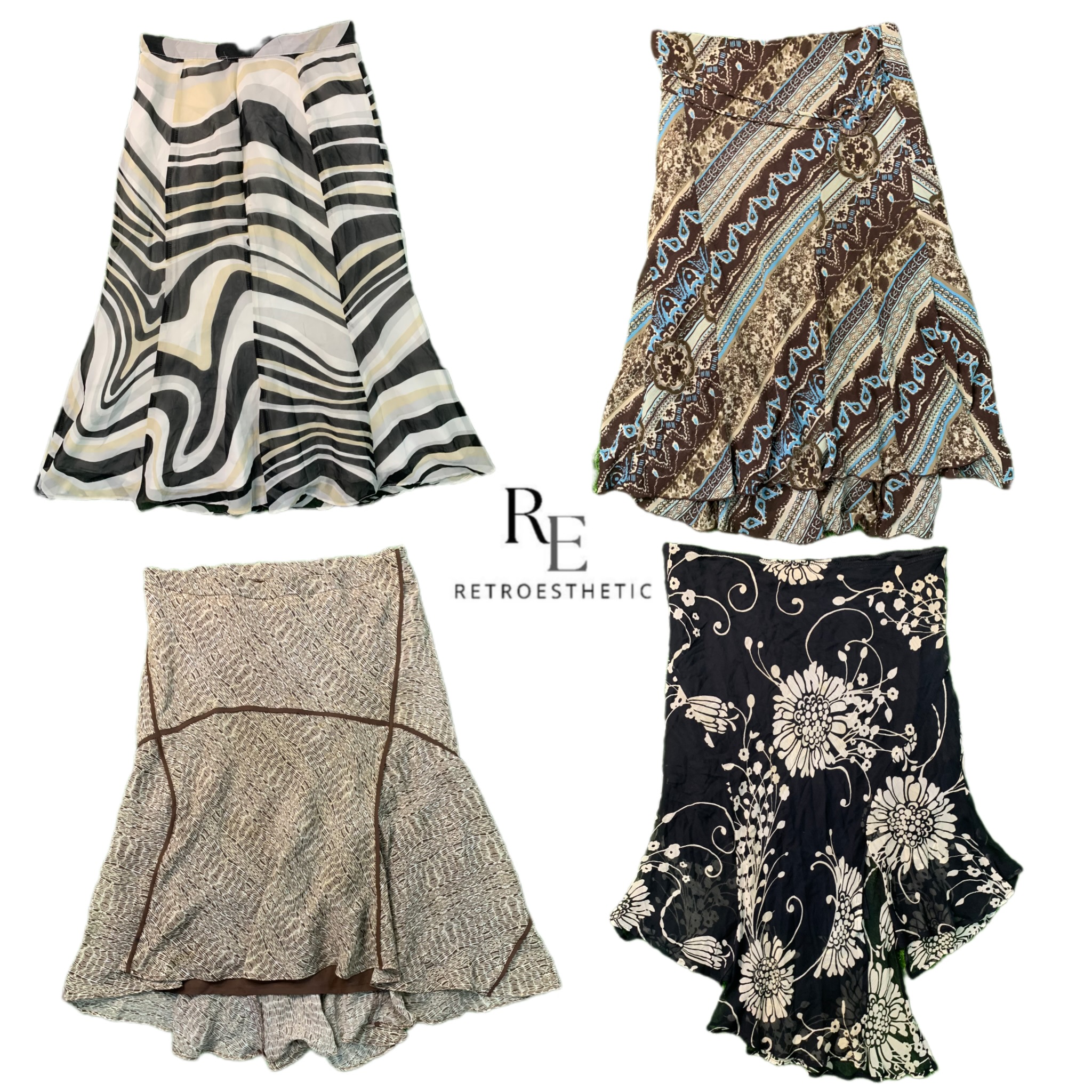 Y2K Italian Night Grunge Skirts RE-2668