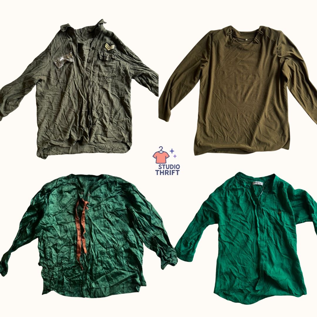 Y2K Military Green Bundle(FS-015)