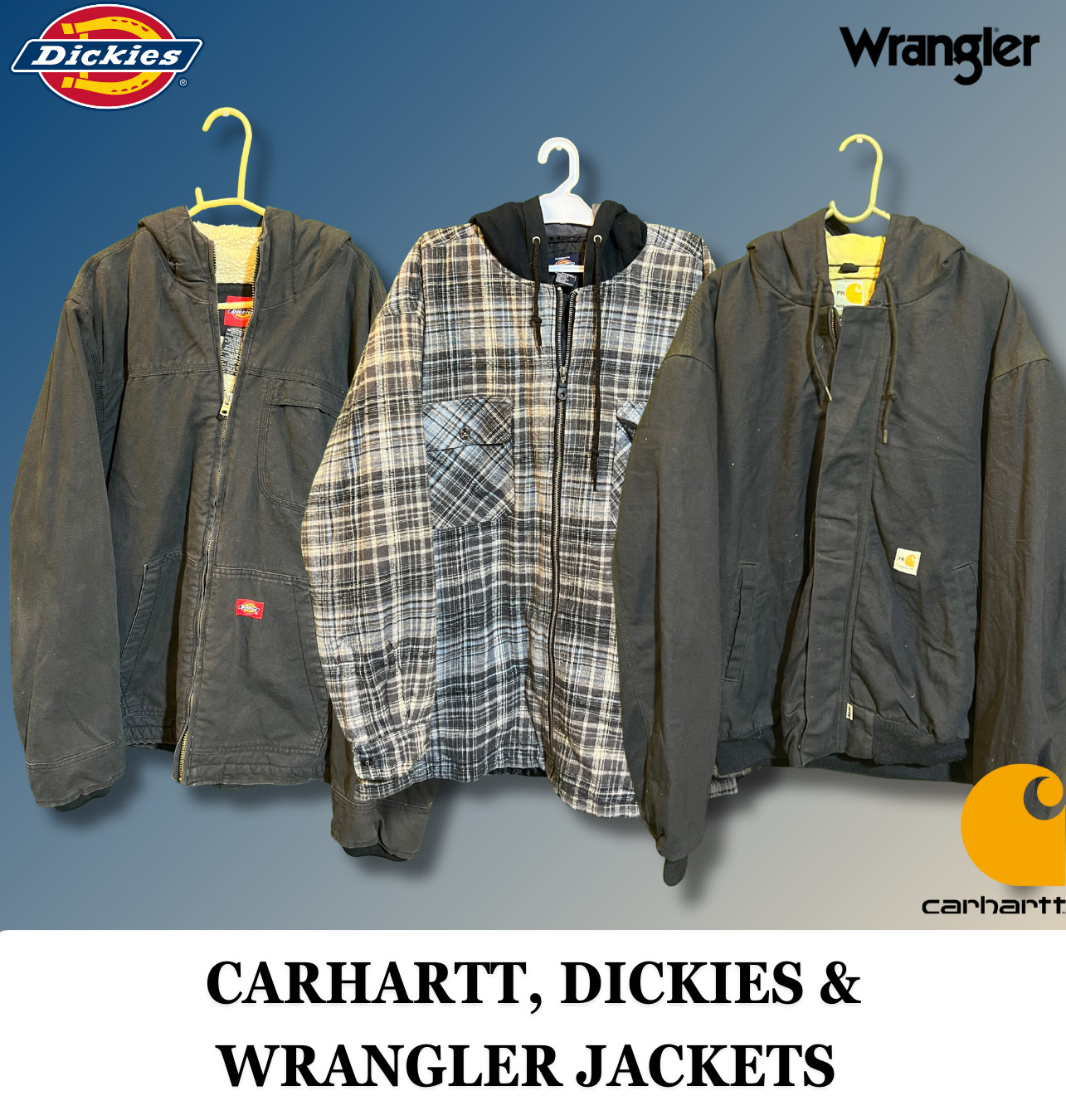 Chaquetas Premium de Carhartt, Dickies y Wrangler