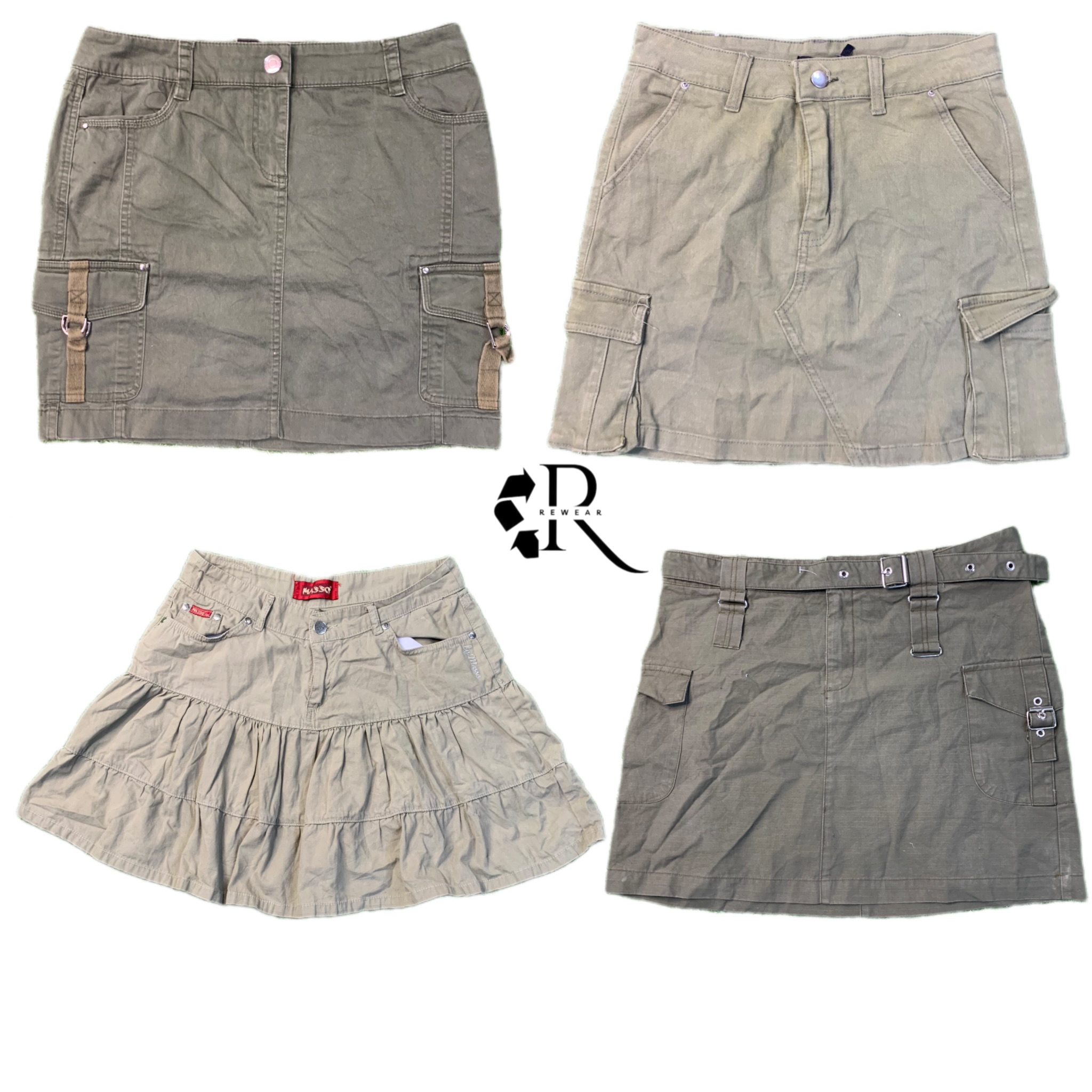 Saia Midi de Algodão Y2K NYC IT Girl RW-1414