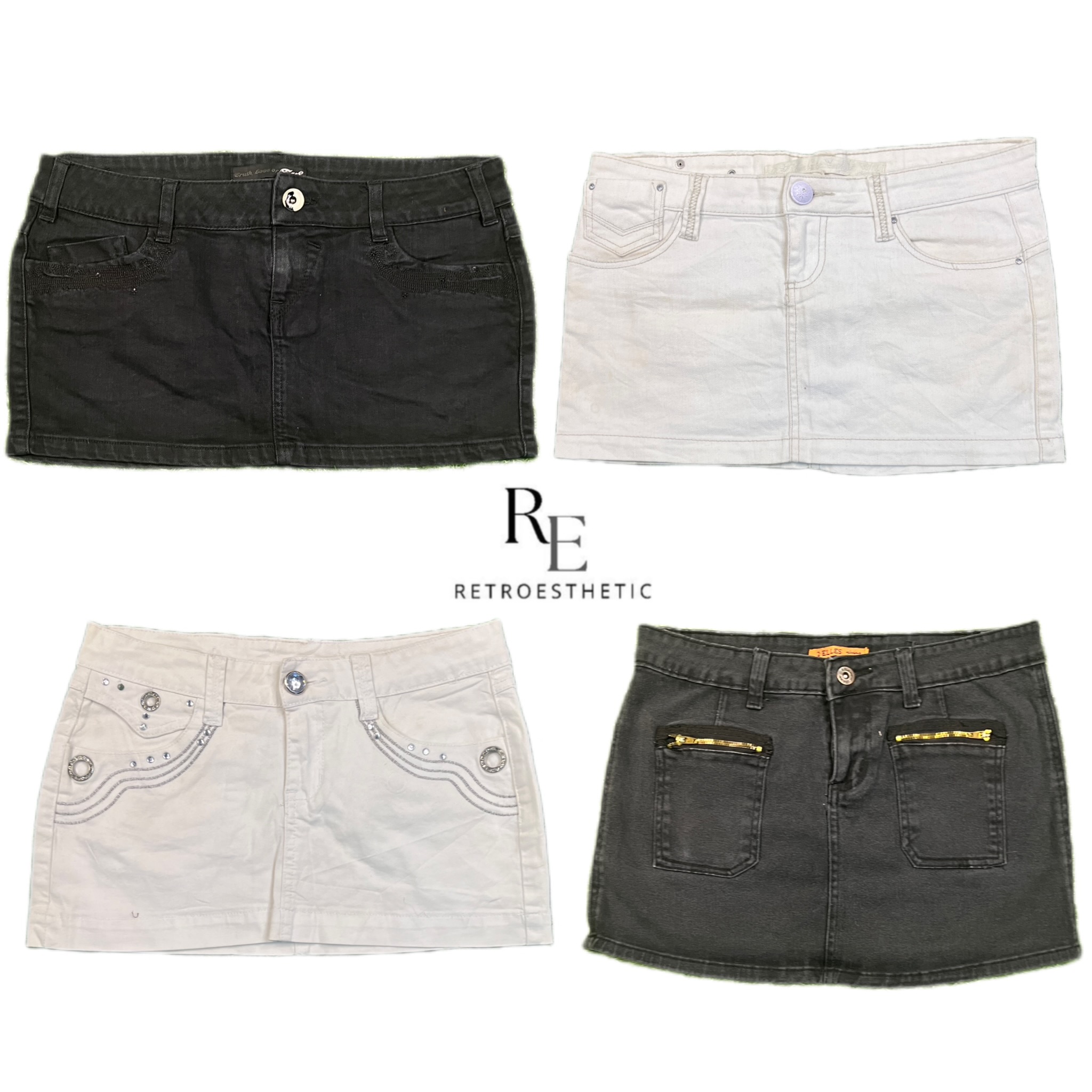 Gonne Micro Mini Cyber Girl Y2K Era RE-2688