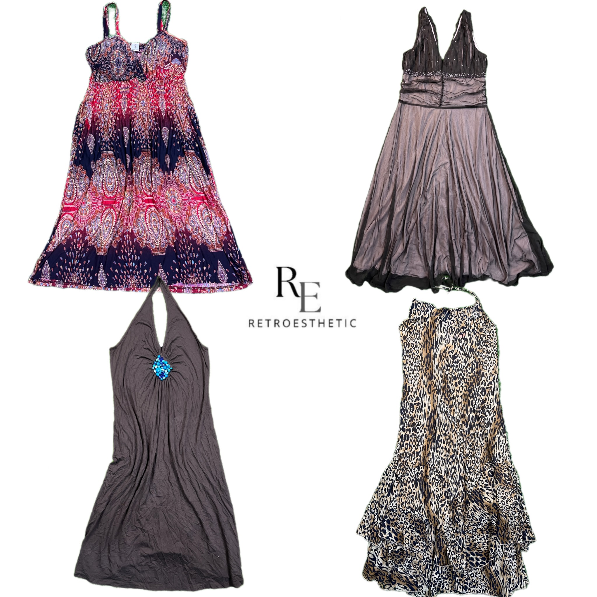 Y2K Forest Vibe Long Dress RE-2693