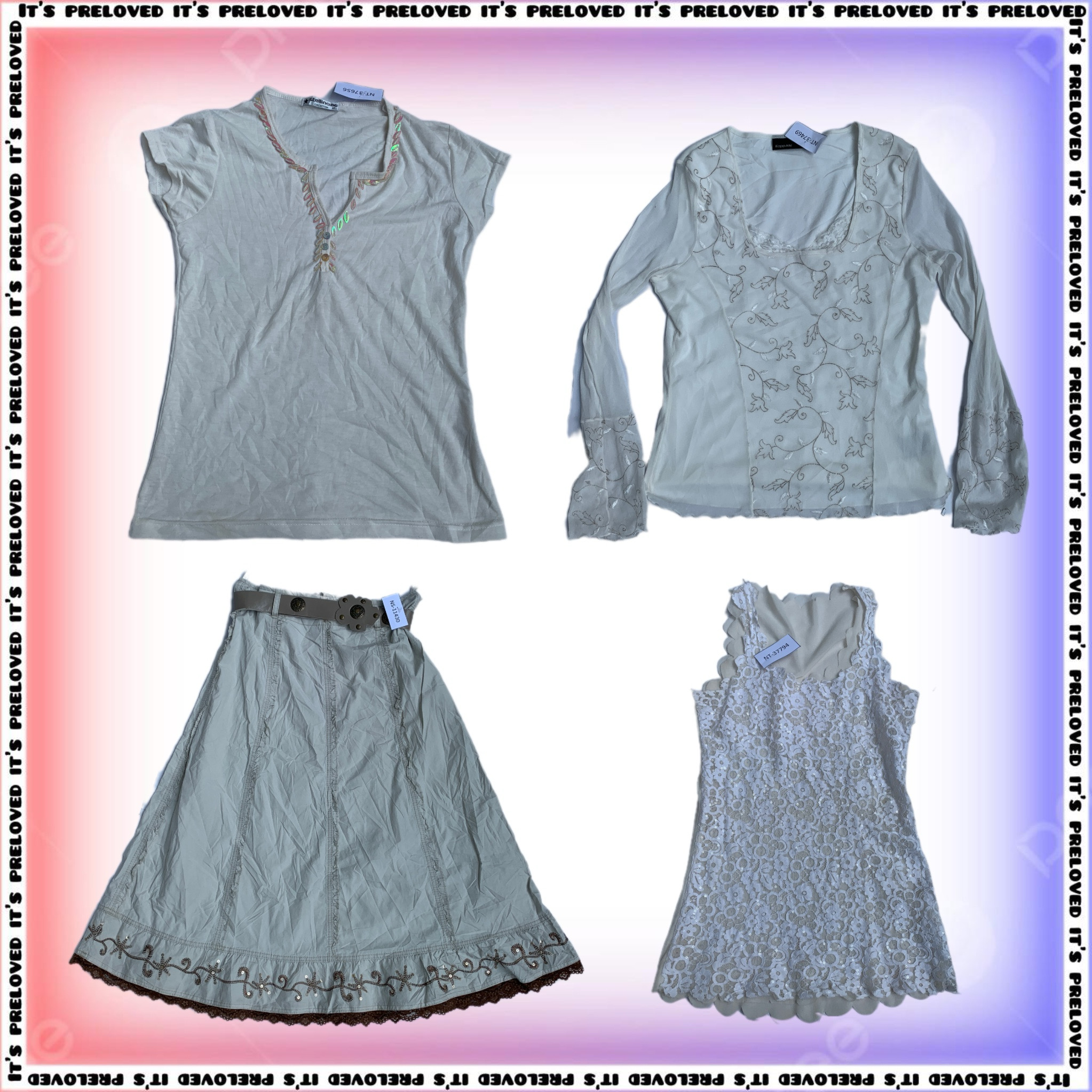 Vanilla Girl Core - Tops, Dresses, Skirts (SS-1803..