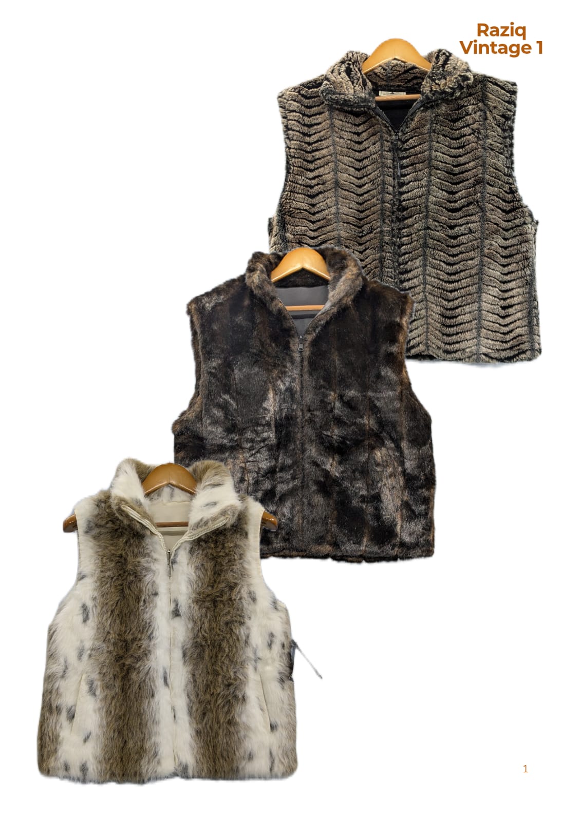 💥 RV1609 Fur Waistcoats