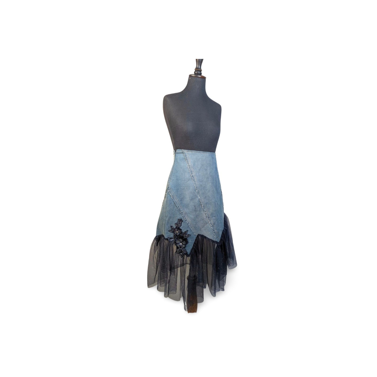 GIROCOLLO IN DENIM FAIRYCORE RICICLATO