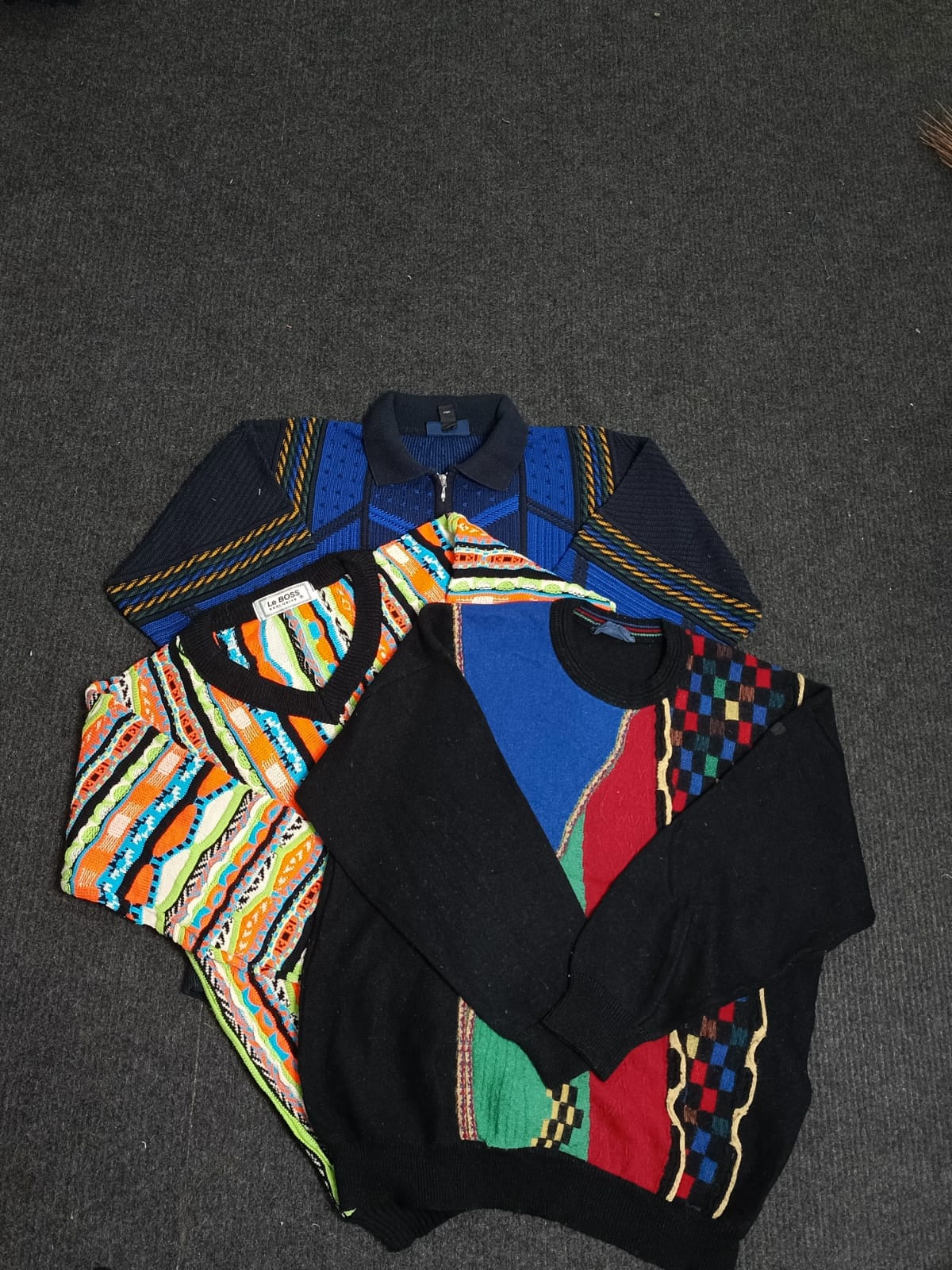 Maglione Coogi Style | Motivo Knit 3D | Streetwear..