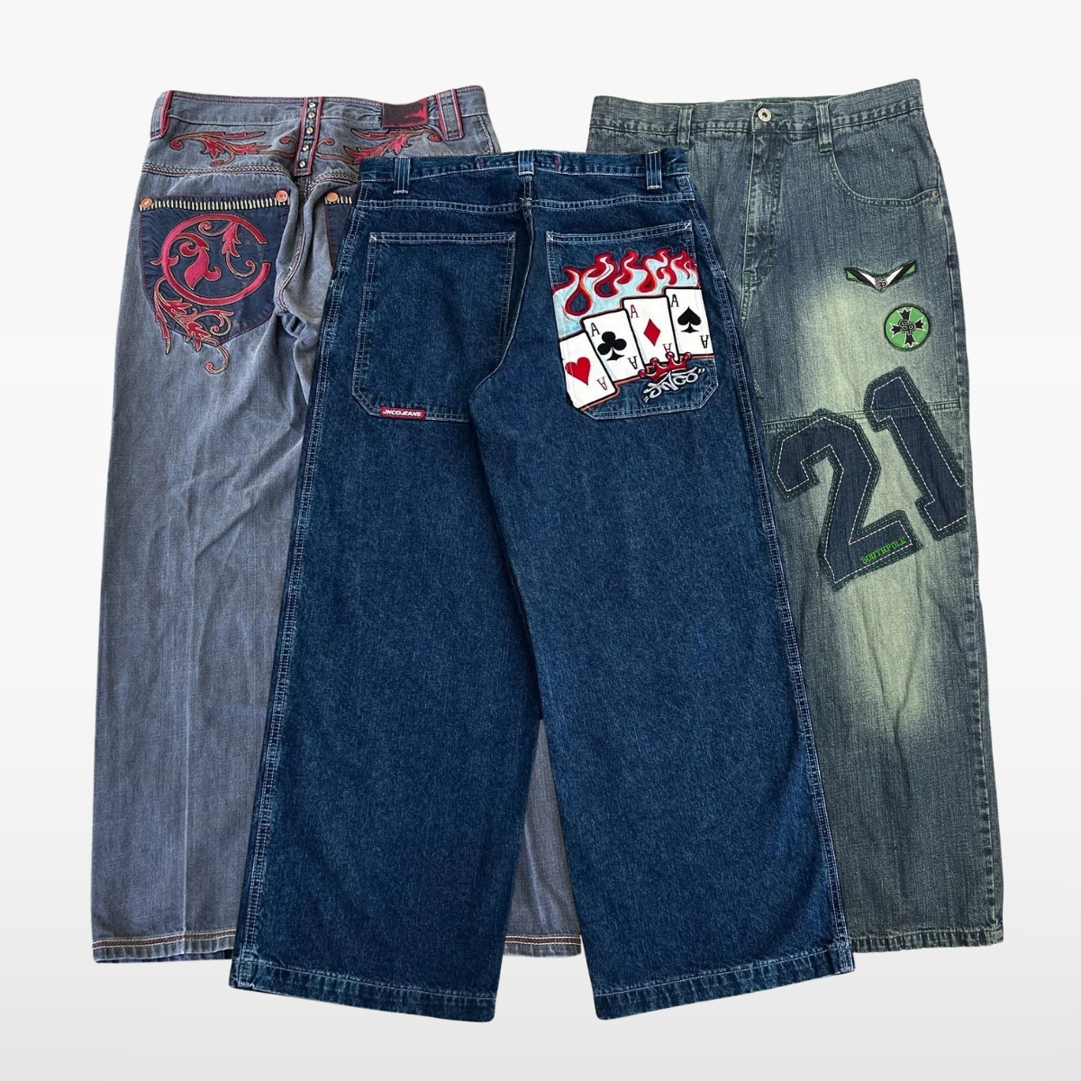 Hip hop baggy jeans