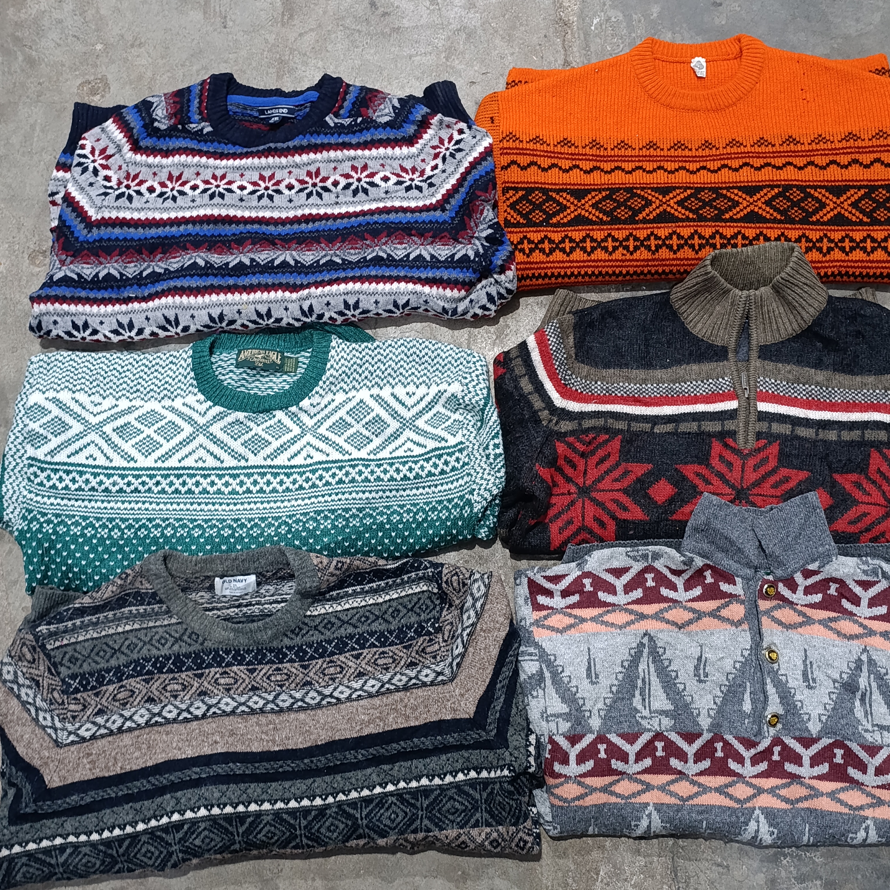 Bedruckte Vintage-Pullover