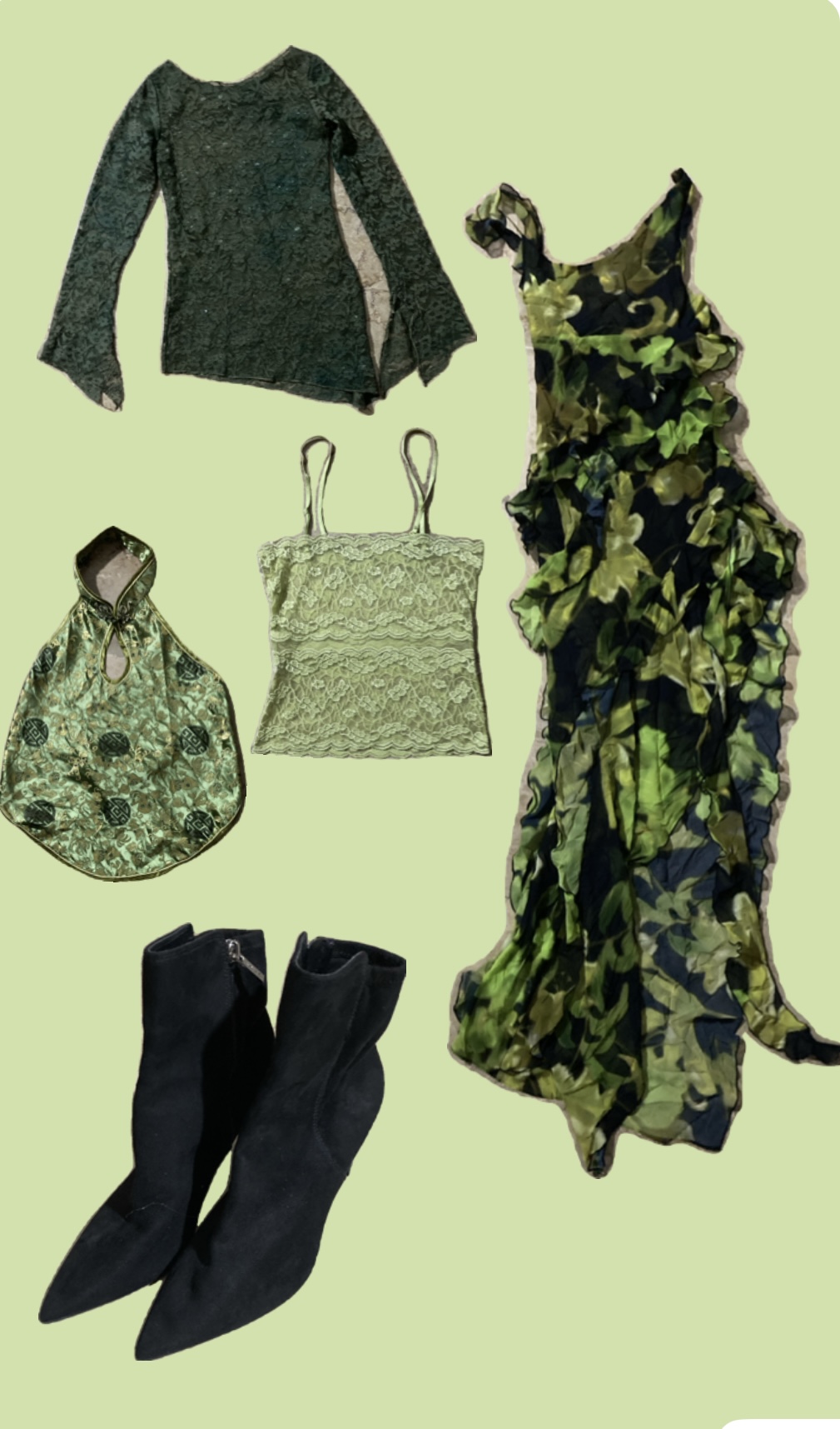 y2k GreenBlack Theme Set