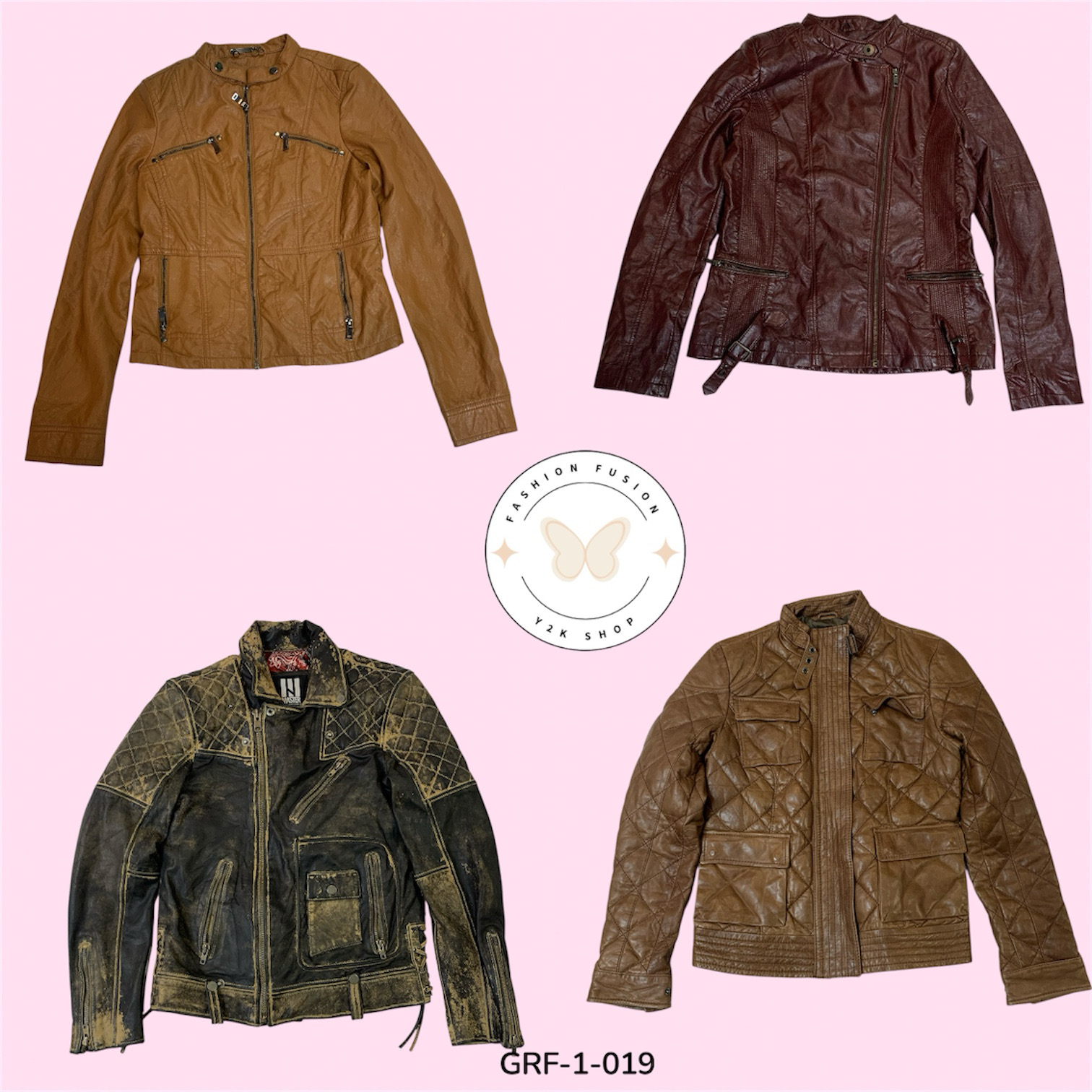 Retro Y2K Leather Moto Jacket – Sleek Urban Look (..