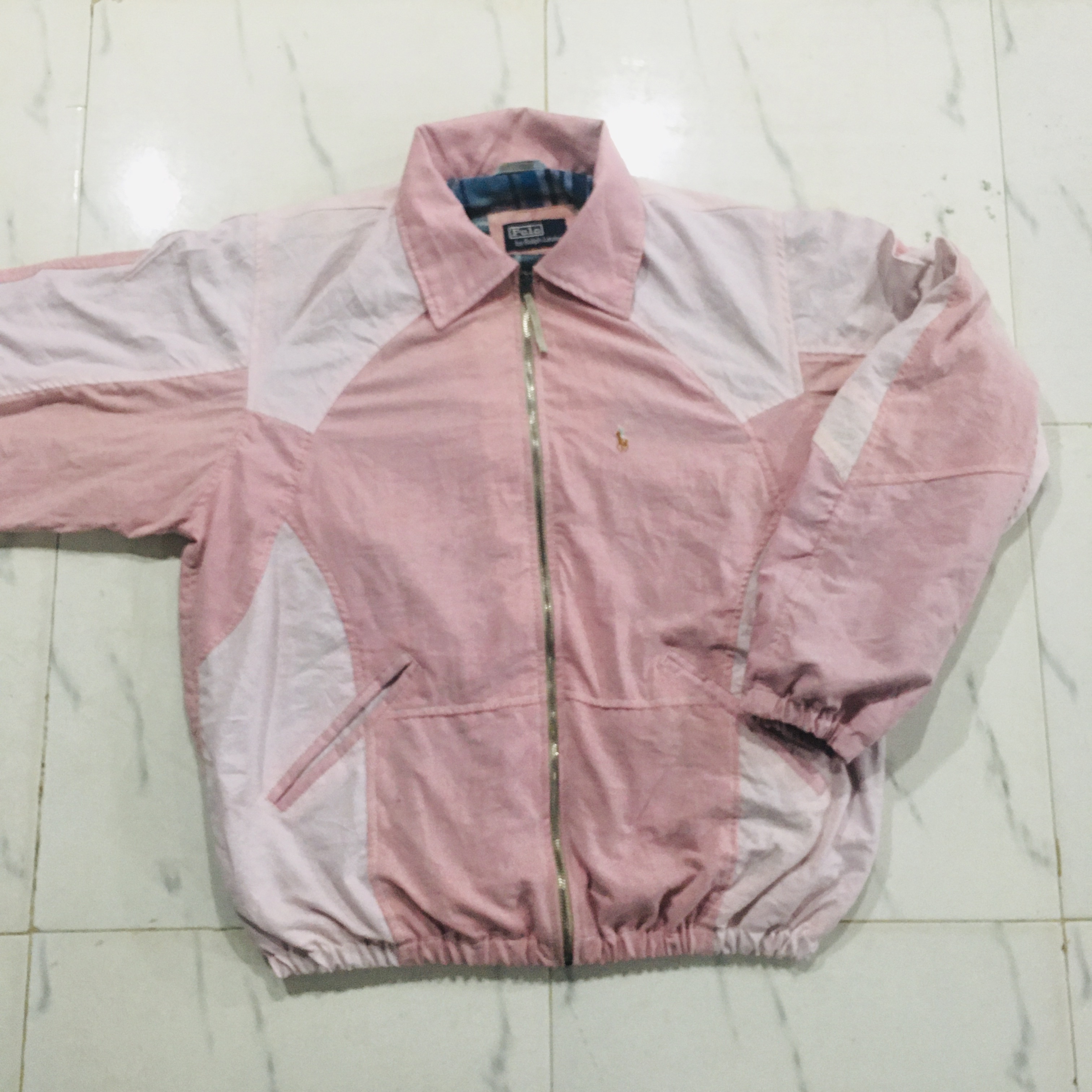 アップサイクルされた Ralph Lauren ハリントンジャケット