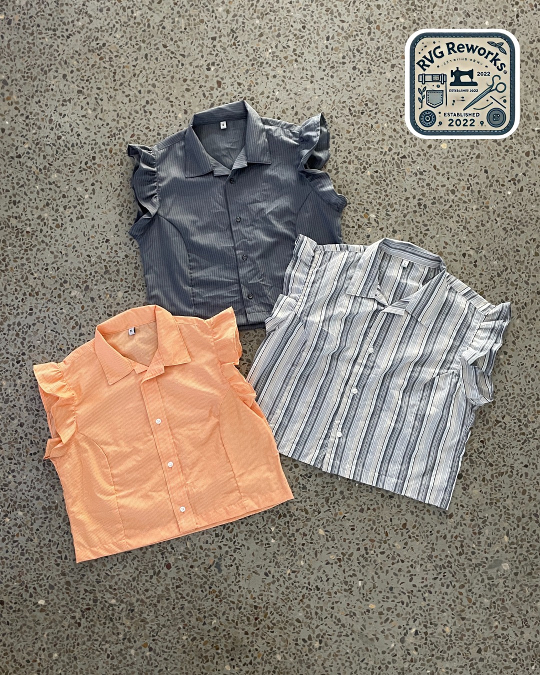 アップサイクル フラッター スリーブ トップ 10個