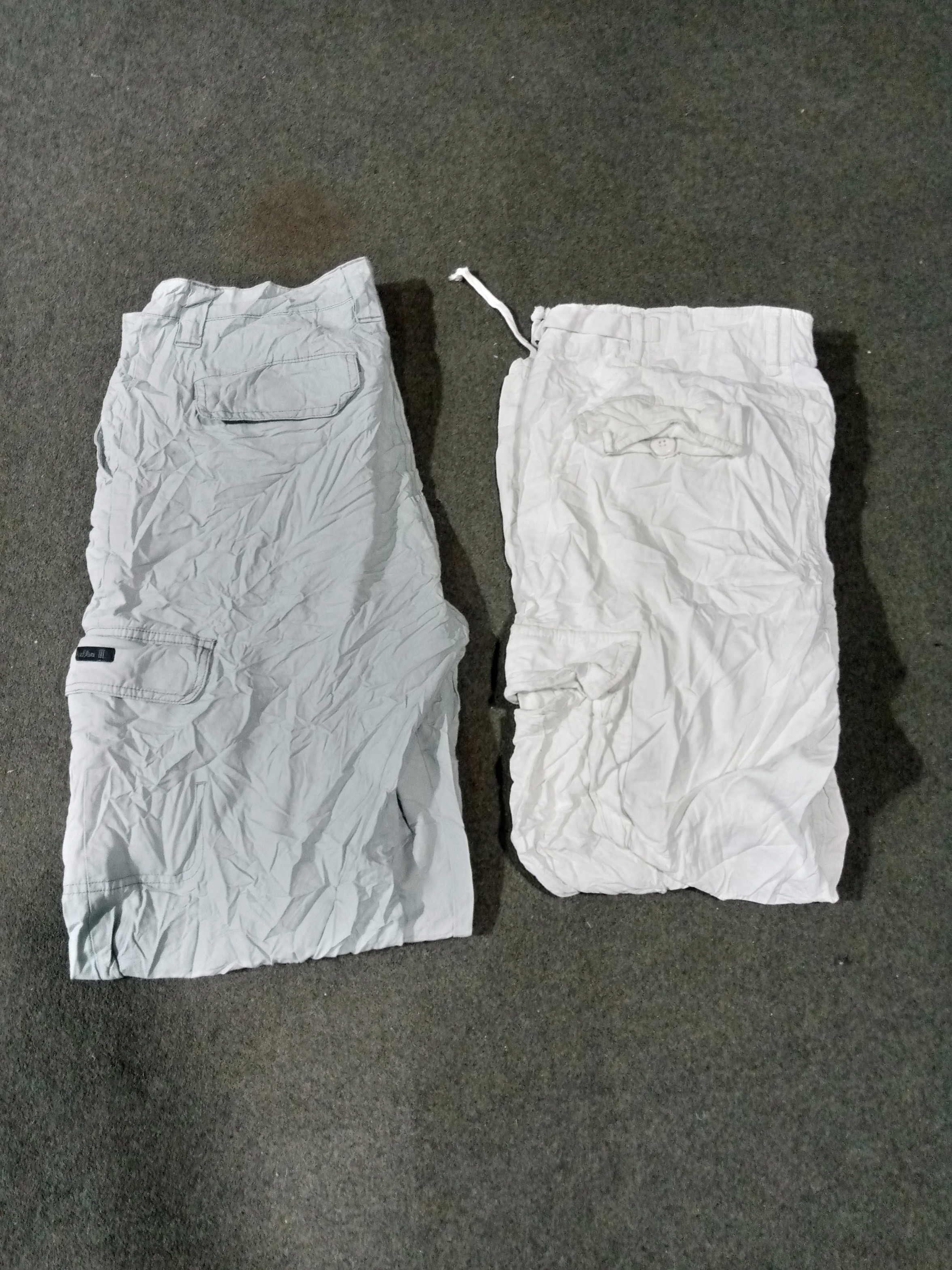 Mixed Cotton Cargo Pants