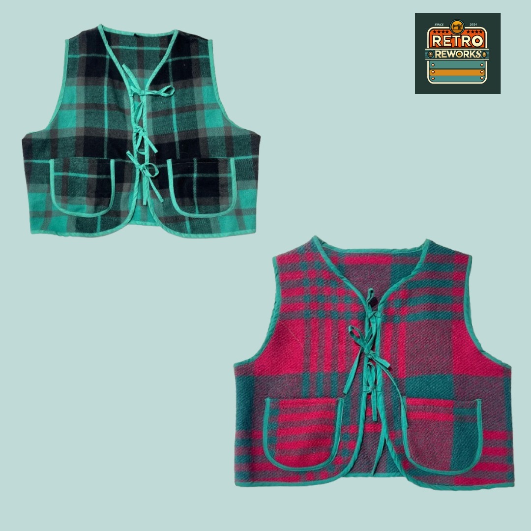 アップサイクルウールジレ