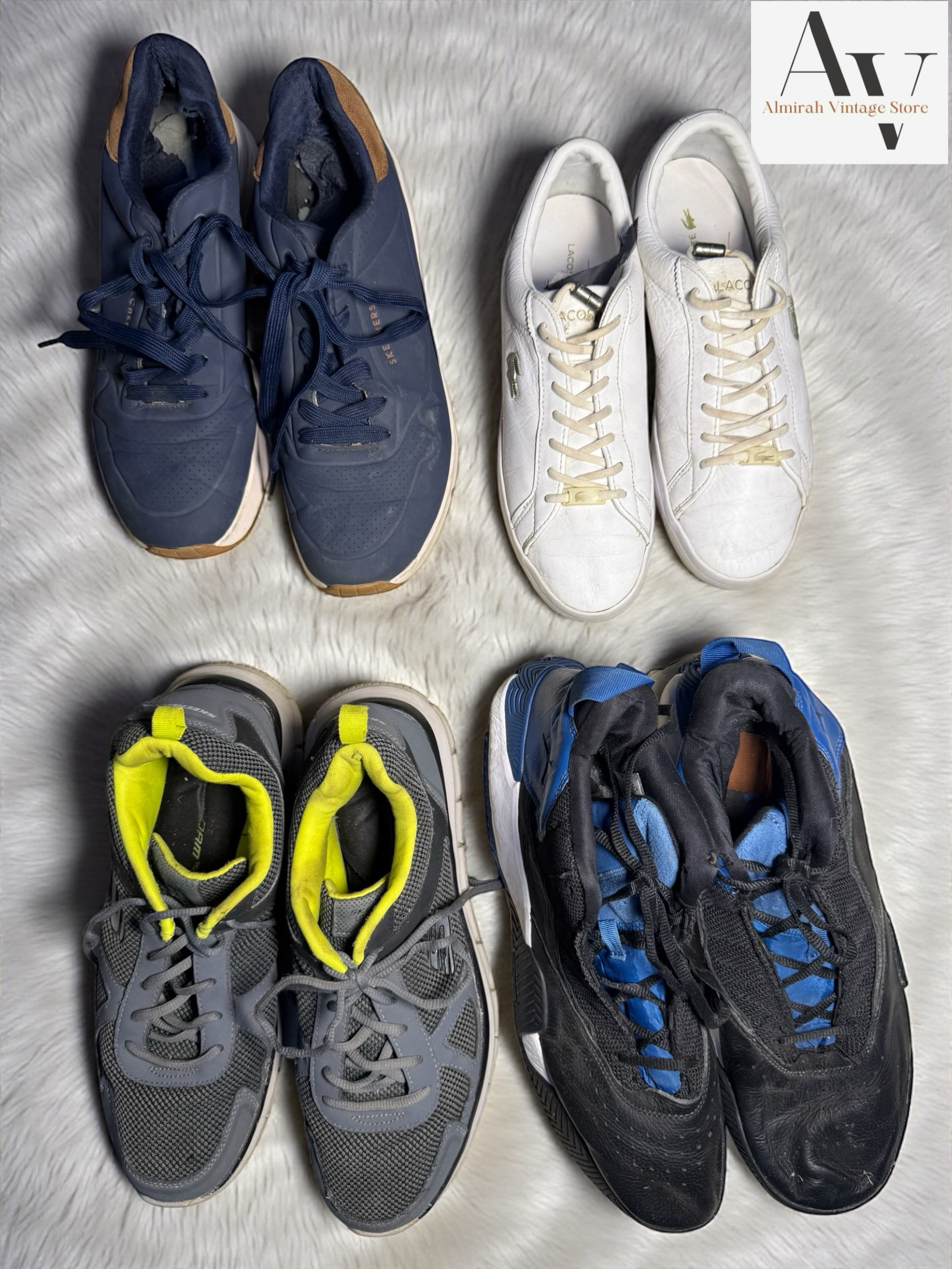 Lacoste,guess,RL and more brand shoes