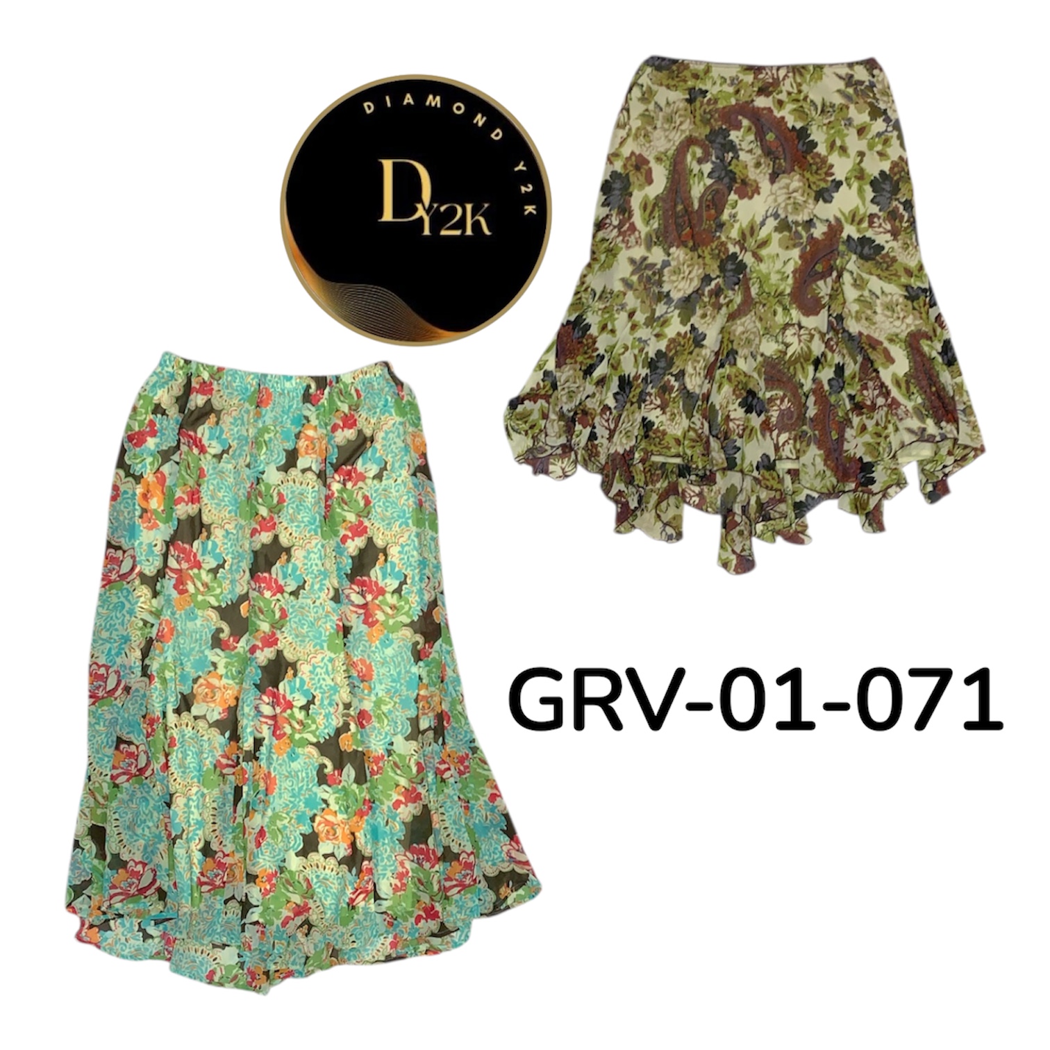 Cute Retro Y2K Poly Skirt – Everyday Wear (GRV-01-..