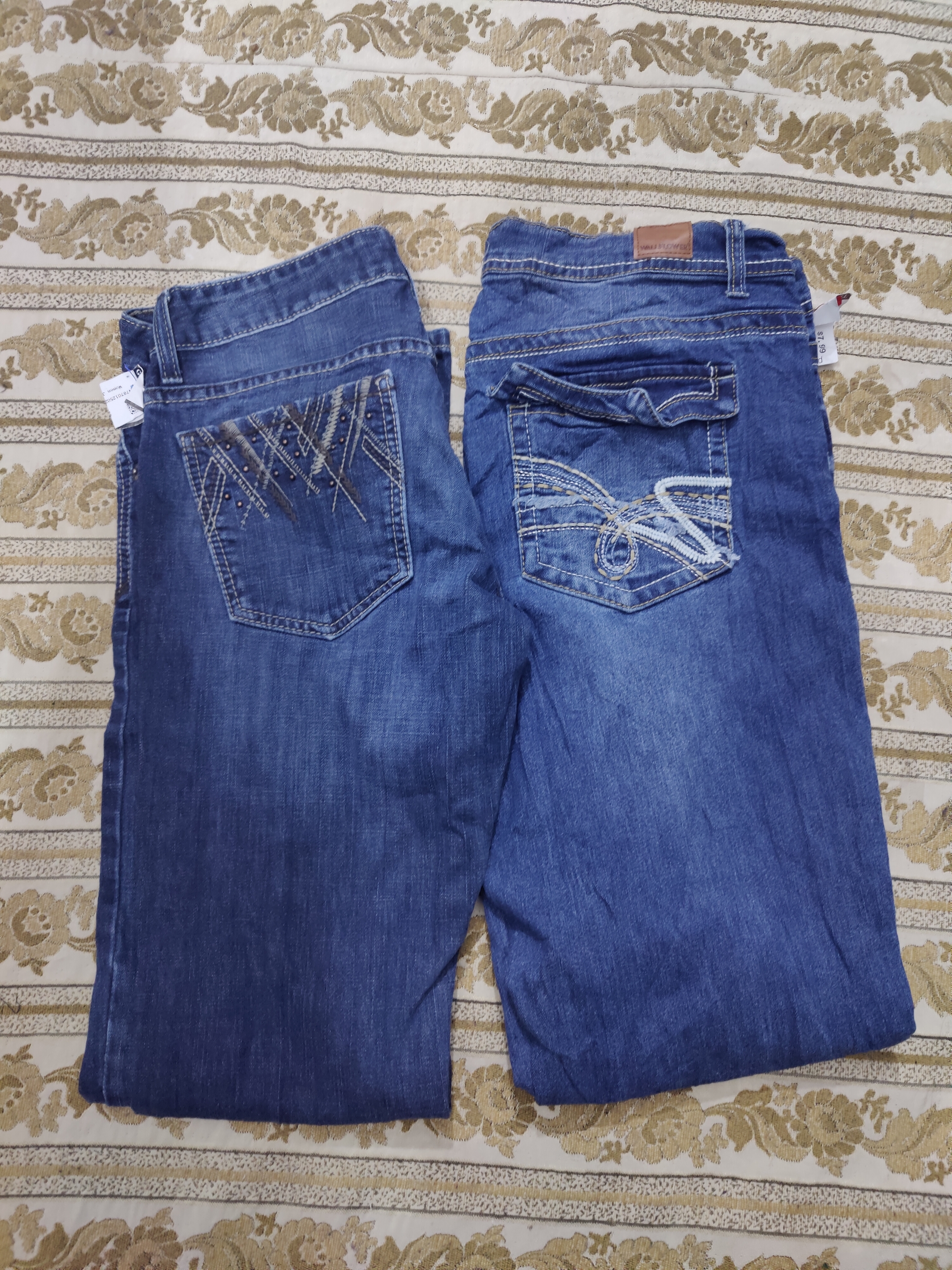 Y2kフレアとブーツカットジーンズ