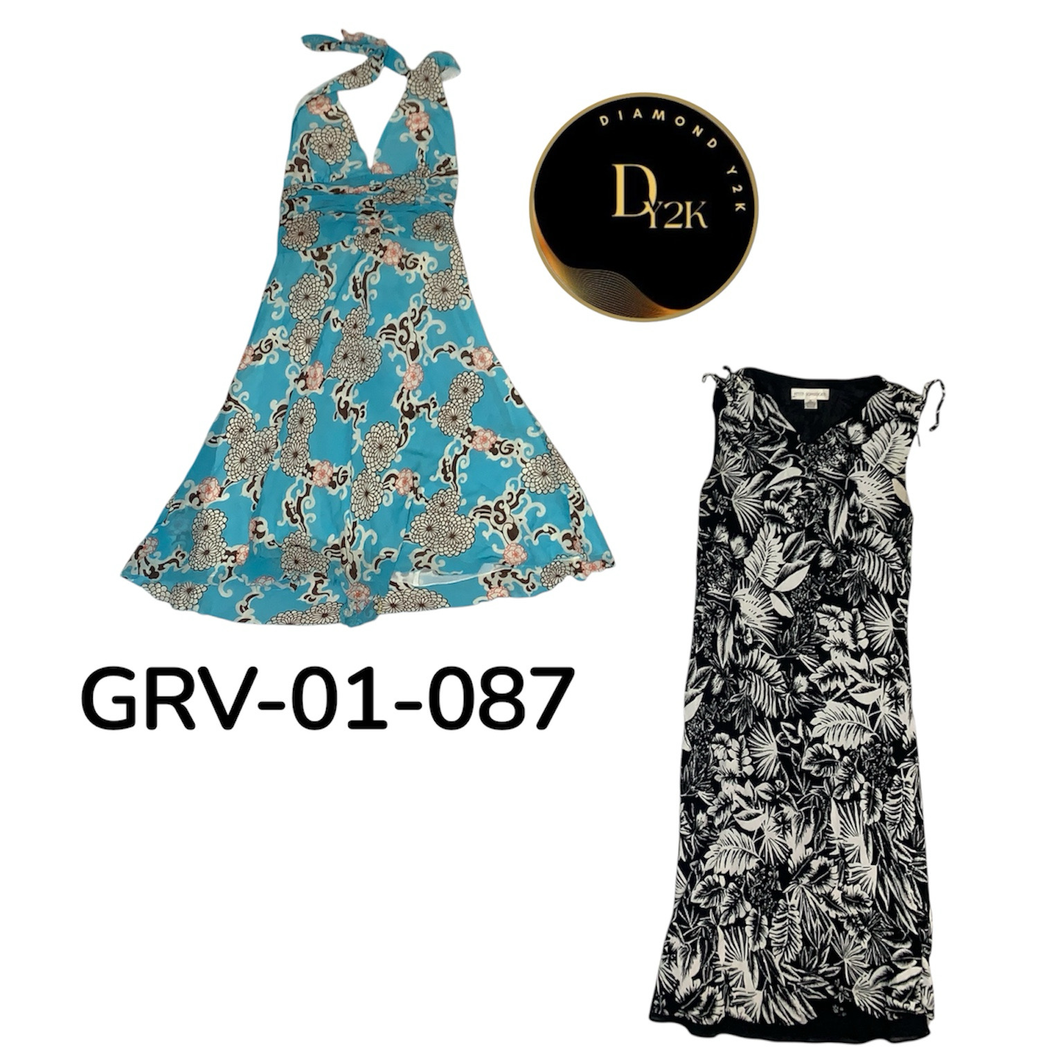 Cute Y2K Poly Dress – Vintage Aesthetic Dress (GRV..