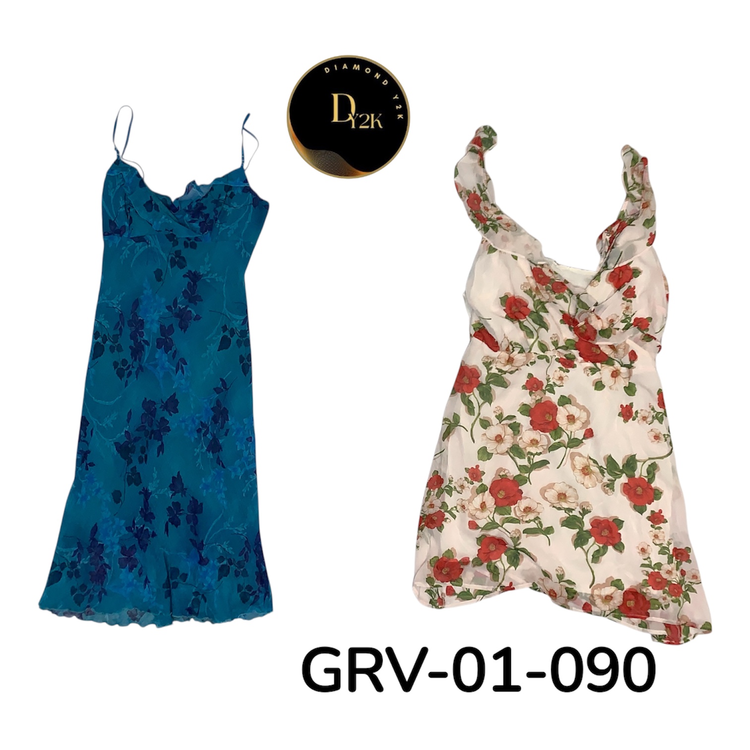 Vintage Y2K Poly Dress – Trendy Party Dress (GRV-0..