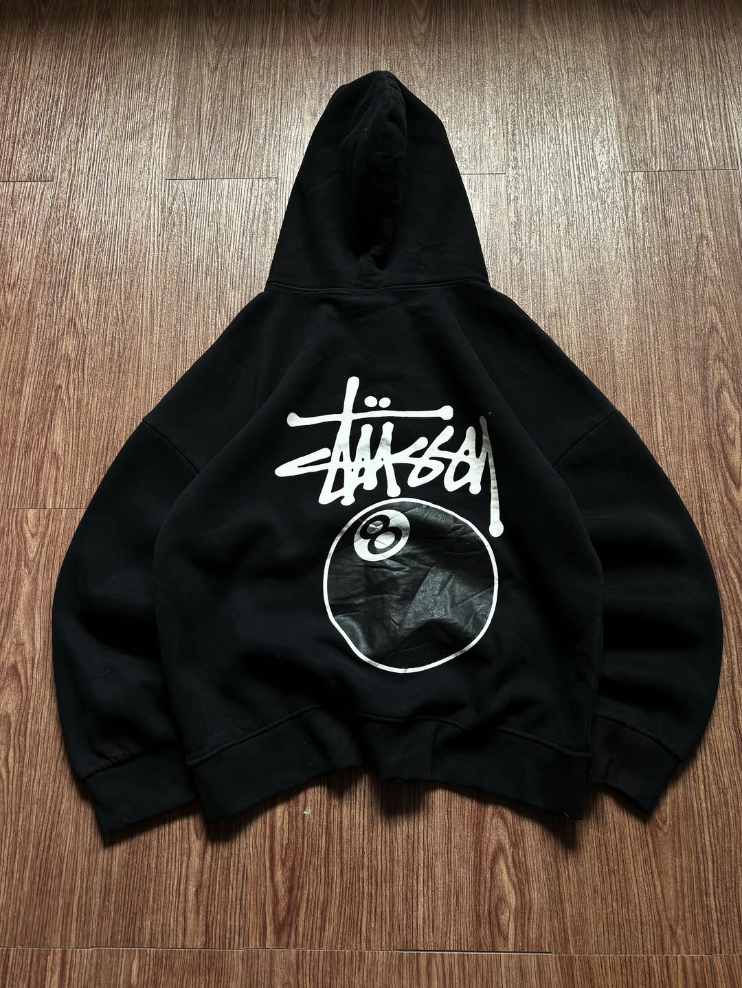 Stussy rework style 8 ball pullover hoodie