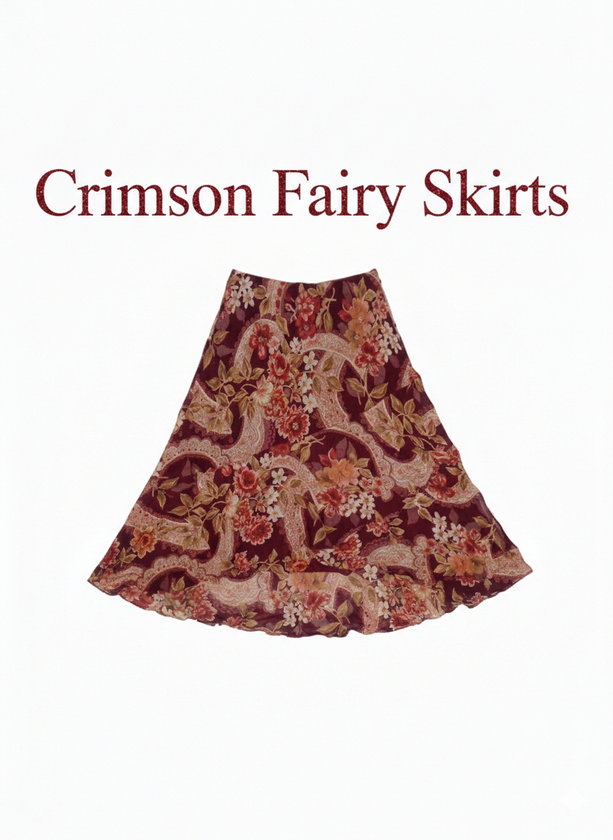 Y2K Crimson Fairy Skirts