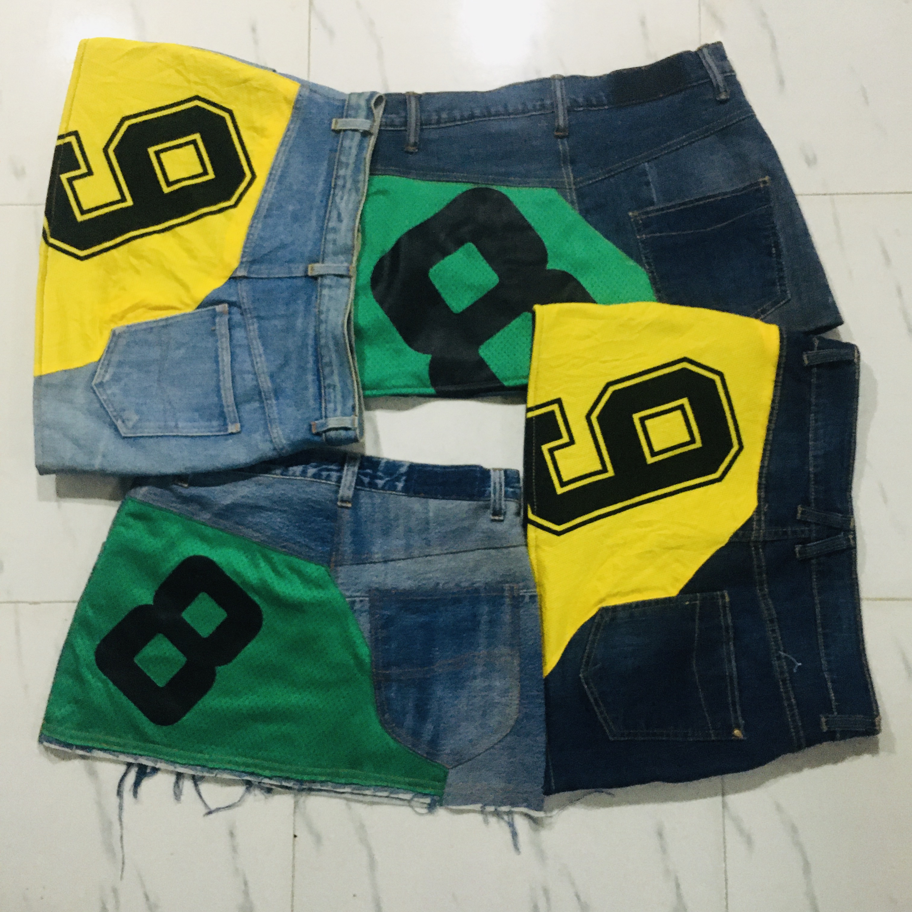 アップサイクルデニムミニスカート