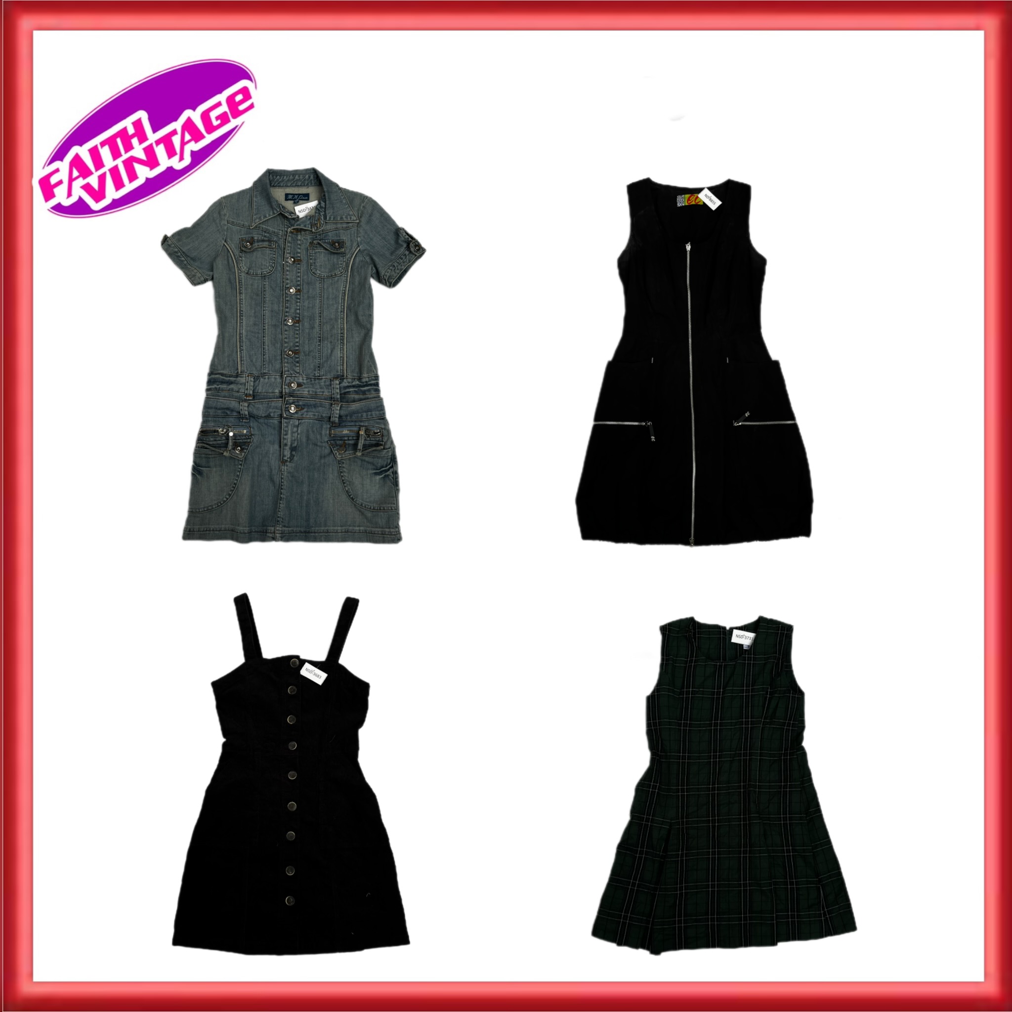 Rock Of Revival Denim Dresses (FV-364)