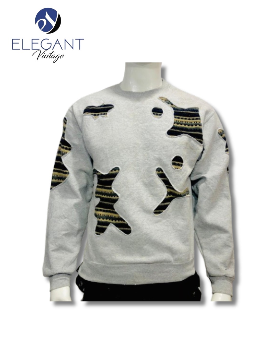 「アップサイクルノンブランドジョギングスウェットシャツ - EVR0031」