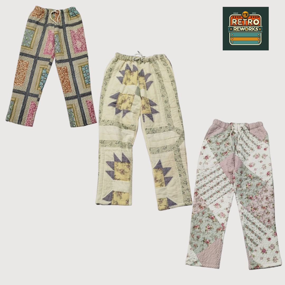 アップサイクル パッチワーク パンツ