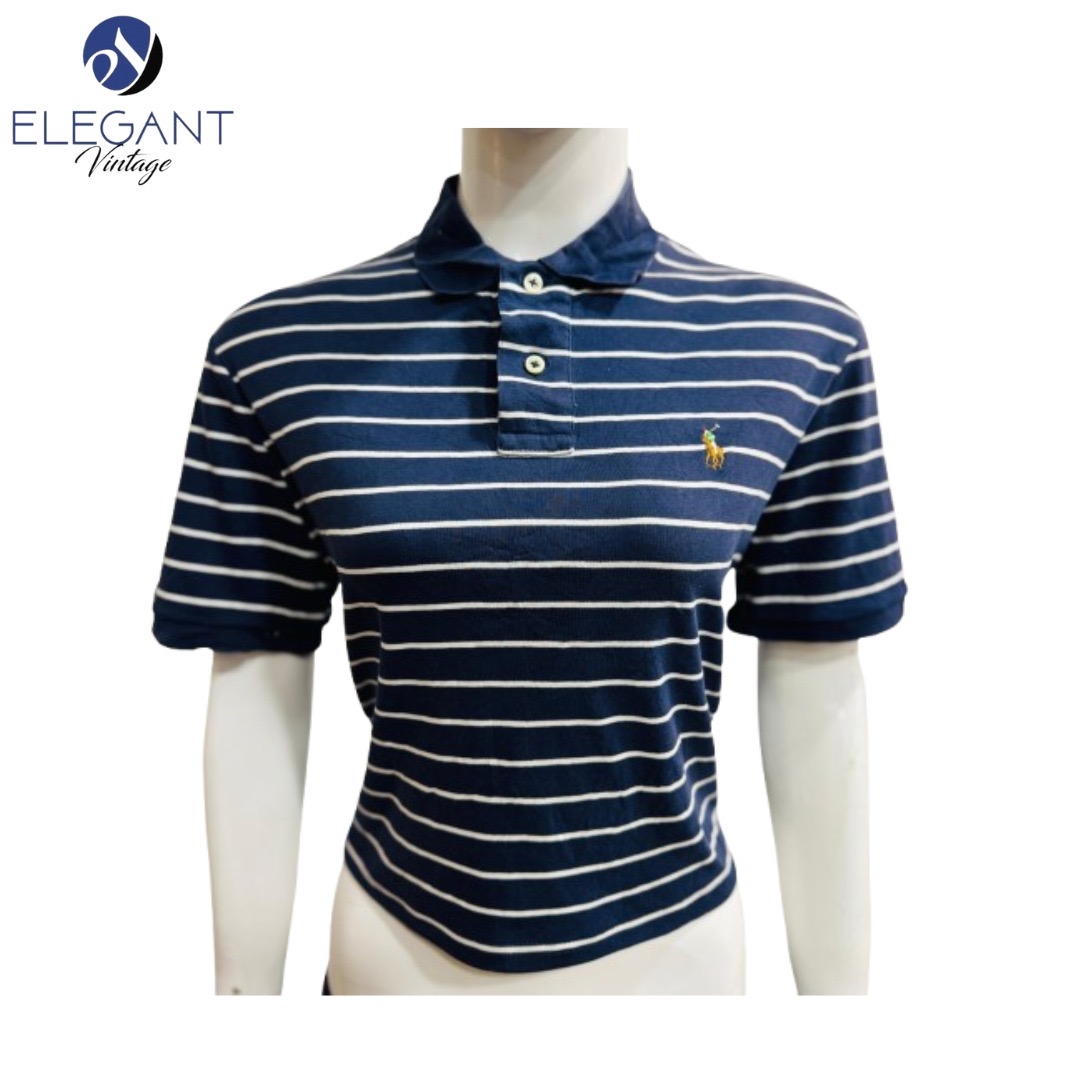 アップサイクル ラルフ・ローレン ポロ クロップ トップ - EVR0037