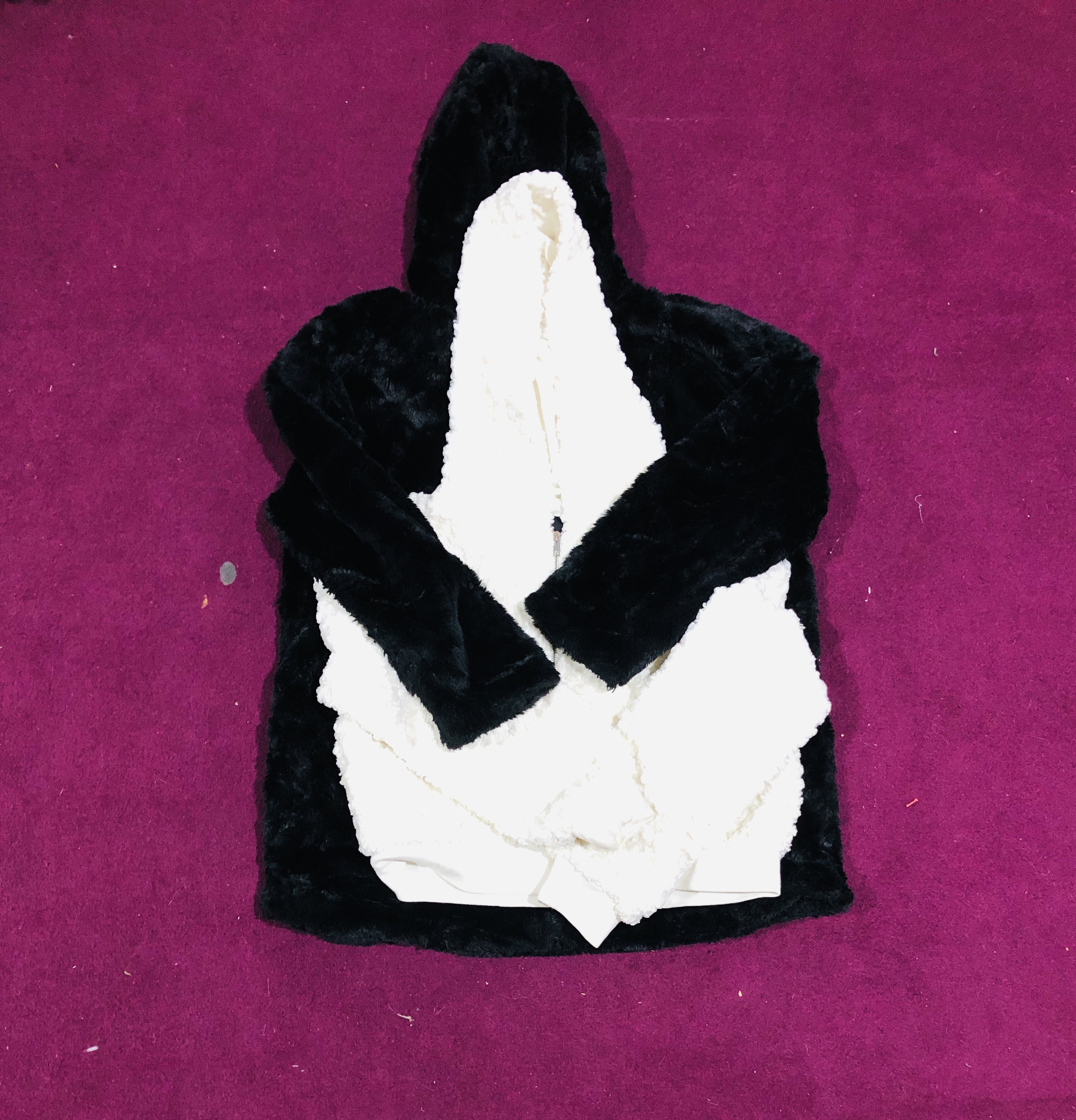 Y2K Faux Fur girls jacket