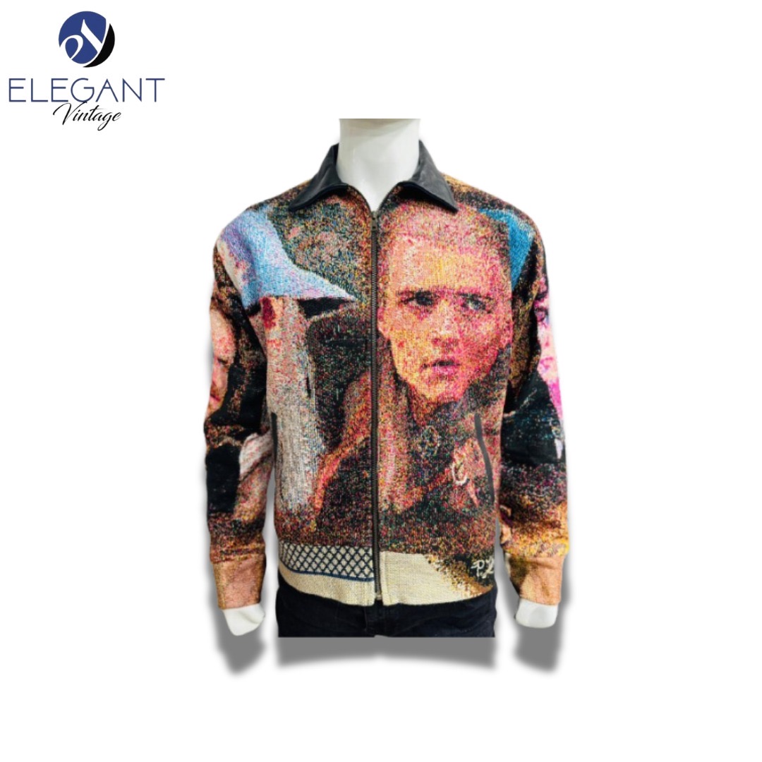 アップサイクルタペストリーレザーコラ－ EVR0046