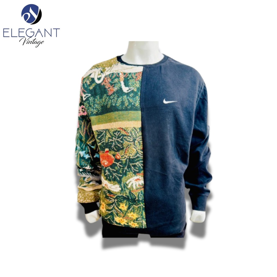 アップサイクルタペストリー & フリーススウェットシャツ - EVR0064