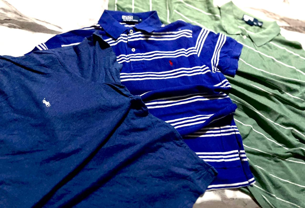 Authentic Ralph Lauren polo t shirt 10 Pcs bundle ..