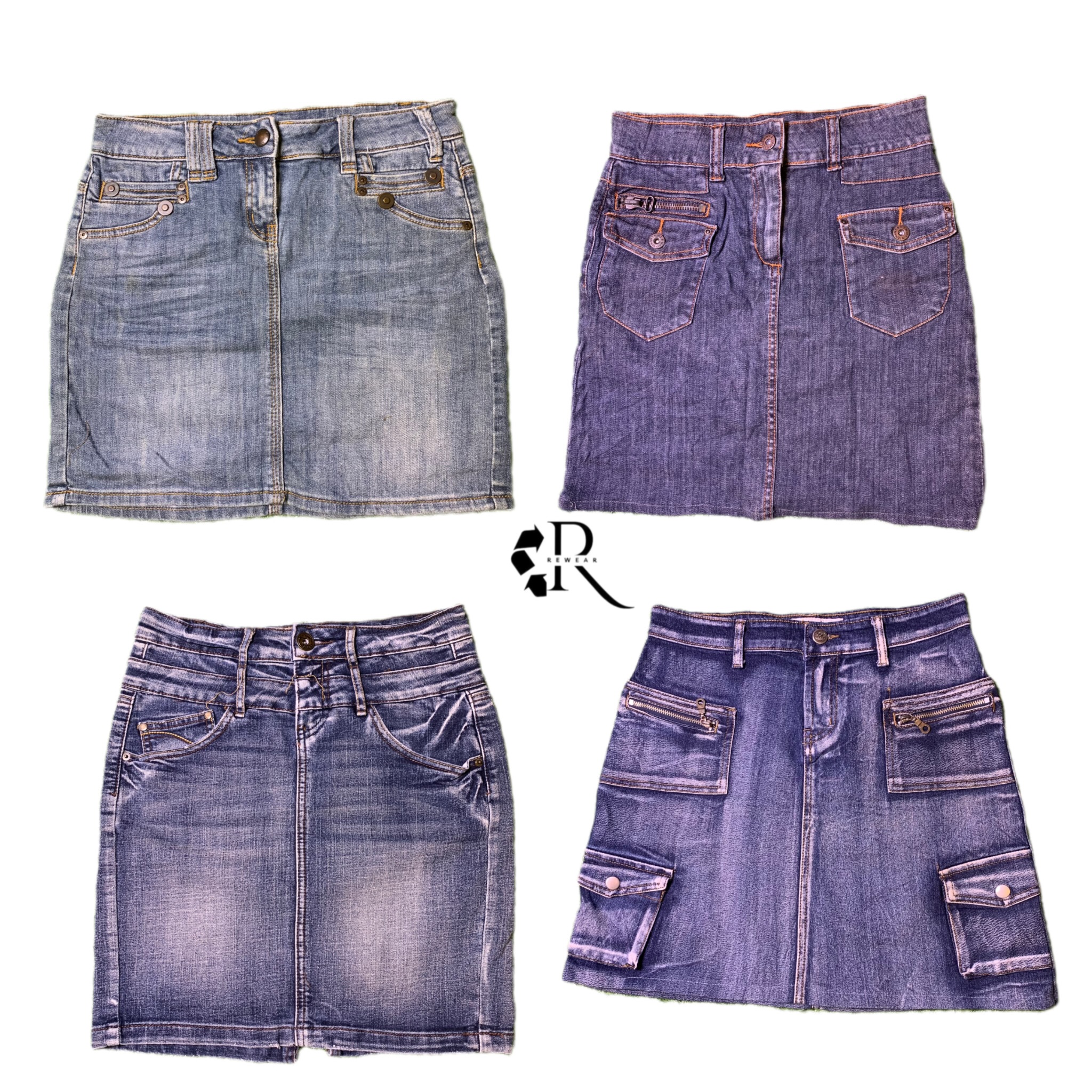 Y2K NYC IT Girl Denim Mini Skirts RW-1461
