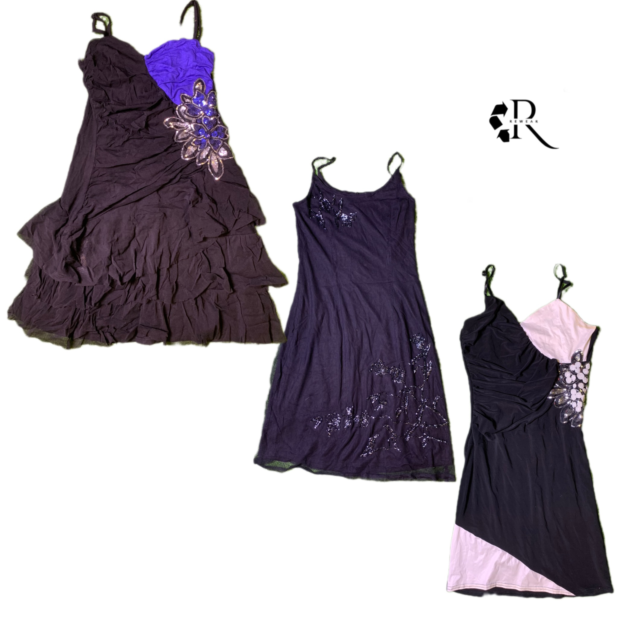 Robe grunge noire Y2K RW-1464