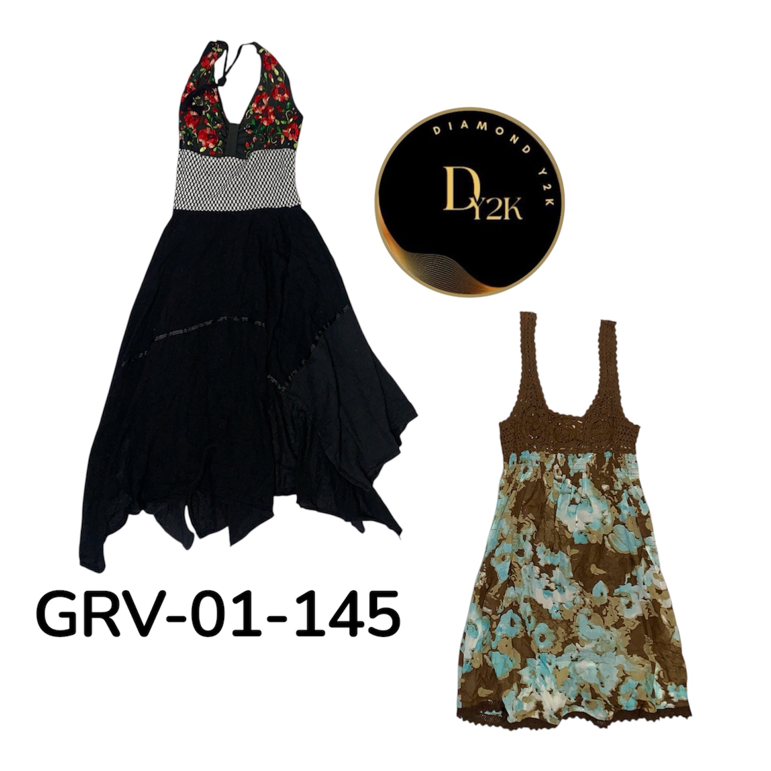 Robes en coton vintage Y2K (GRV-01-145)