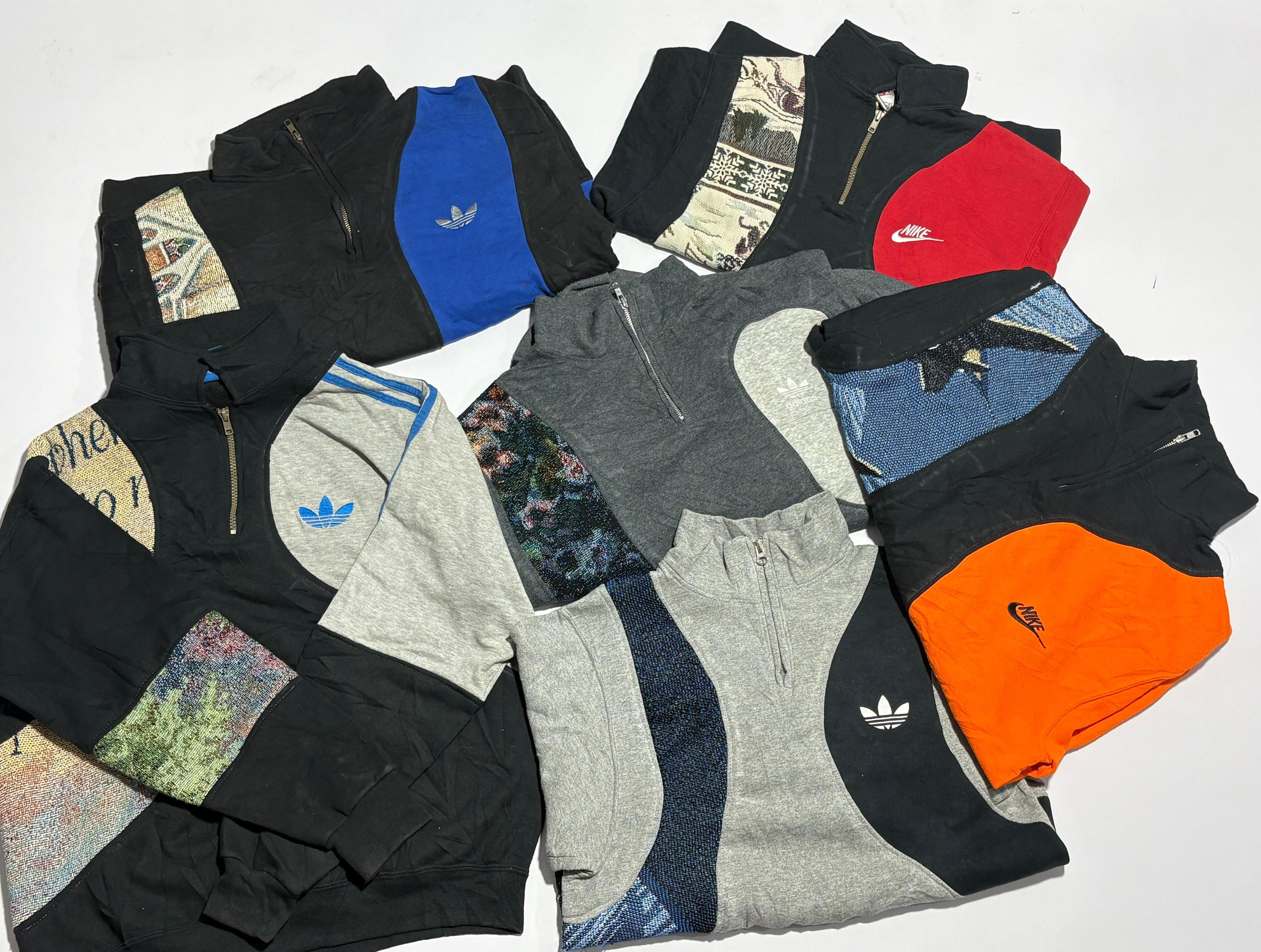 アップサイクルドミックスブランドスウェットシャツ