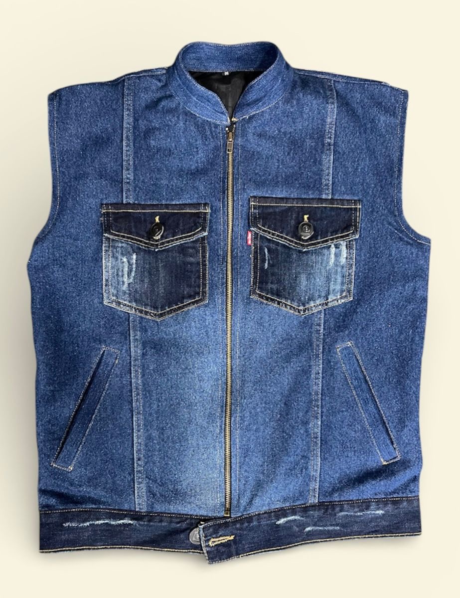 Fs-72 Upcycled denim Levi’s vest jacket