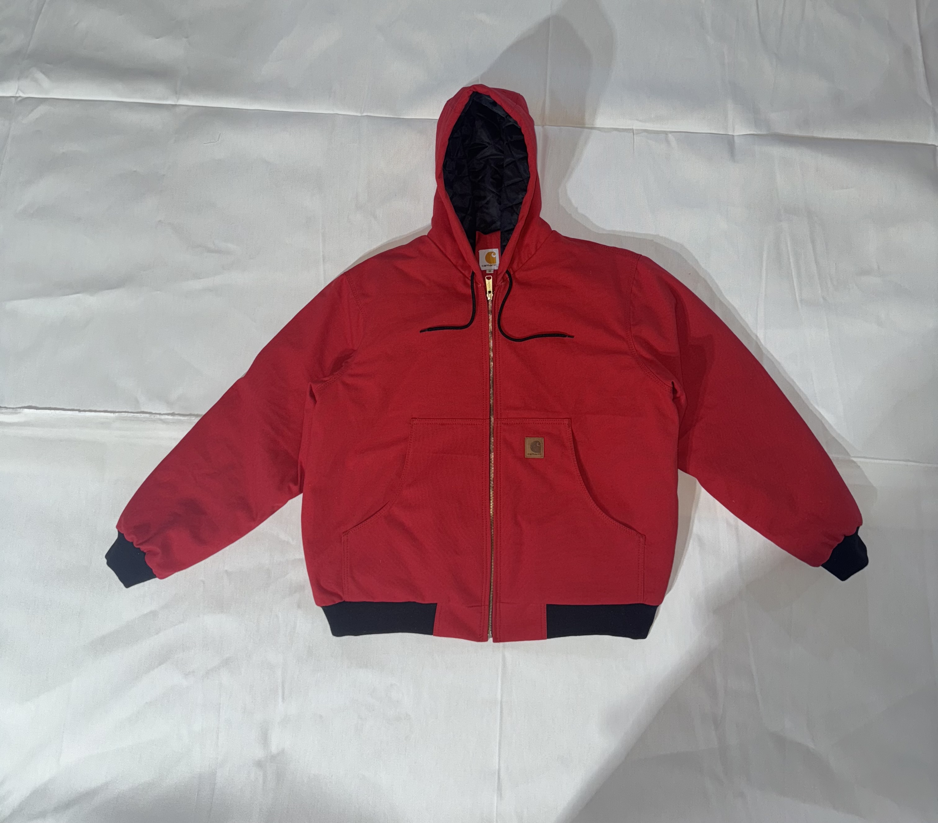 Rework style red carhartt workwear jackets