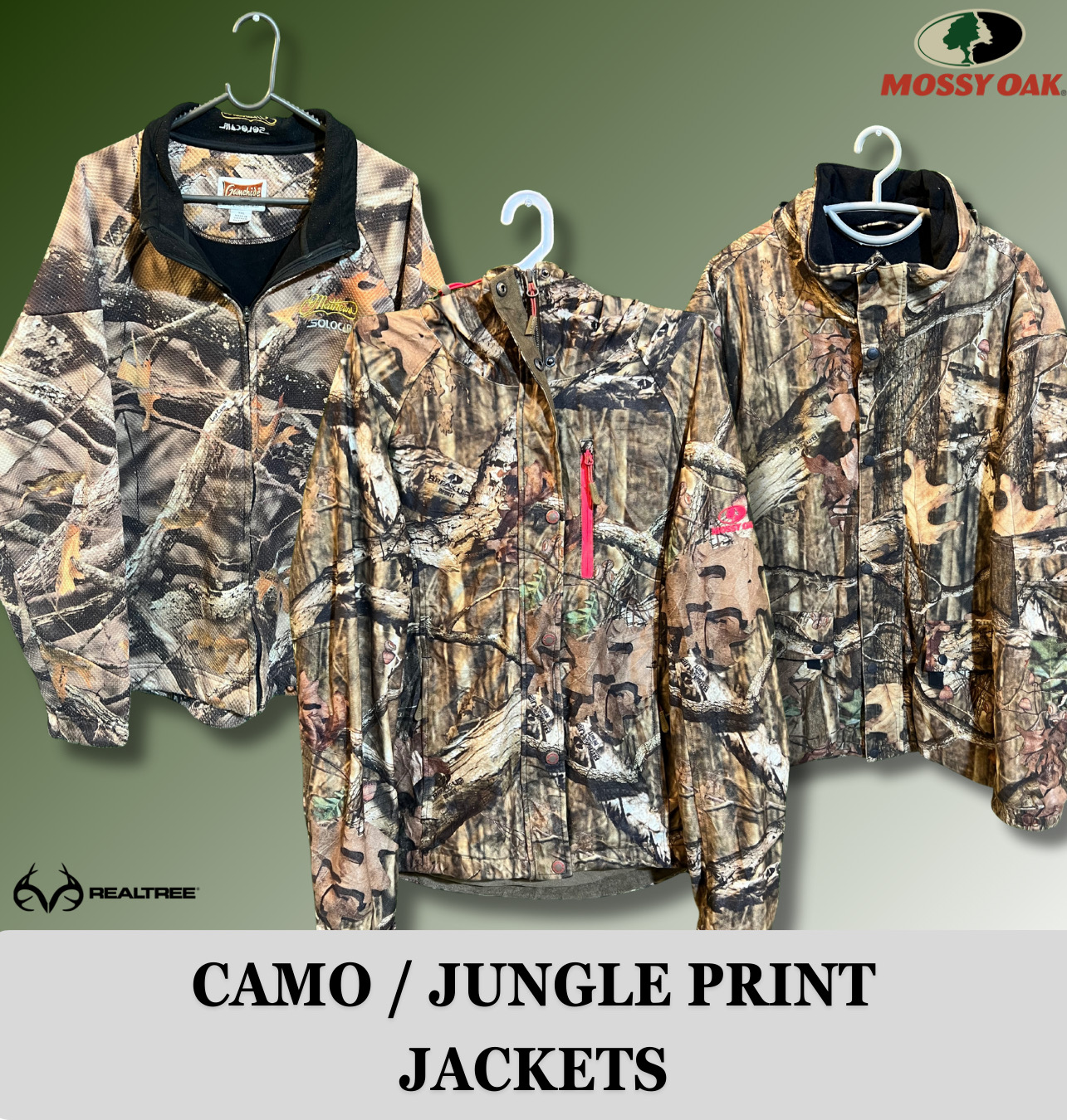 Branded Camo / Jungle Print Jackets