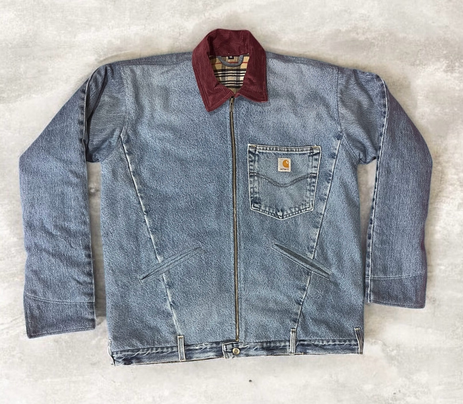Fs-74 Upcycled Carharrt denim jacket