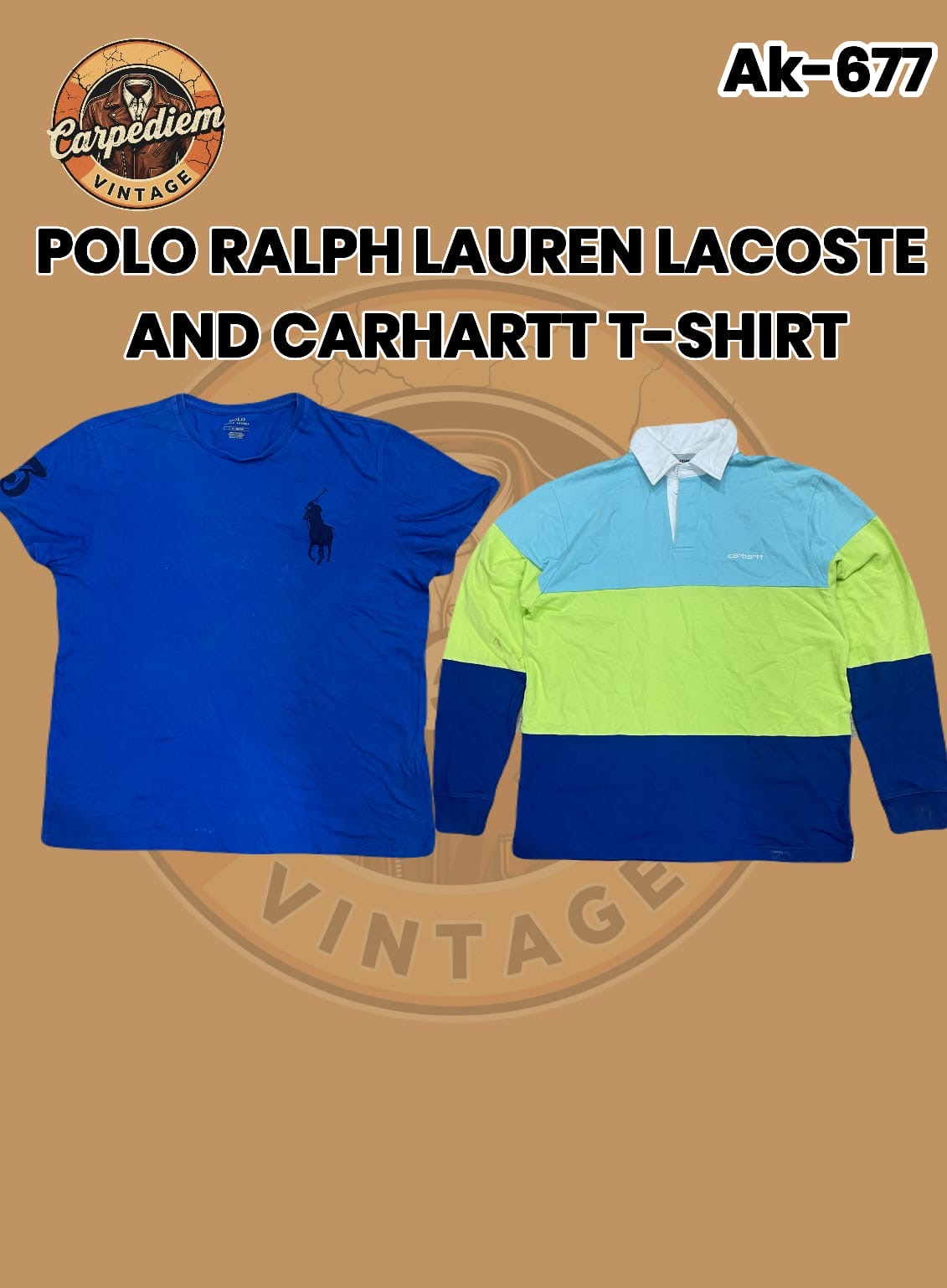Polo Ralph Lauren Lacoste and Carhartt T-shirts Ak..