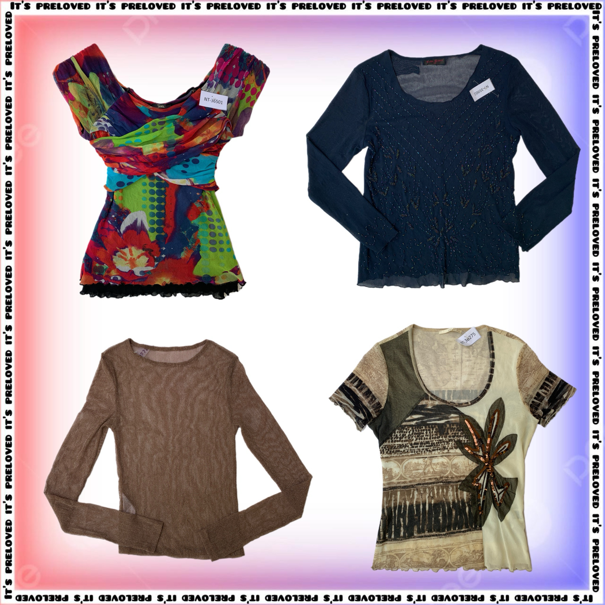 Meshy Affair-Mesh Tops et Camis (SS-1868)