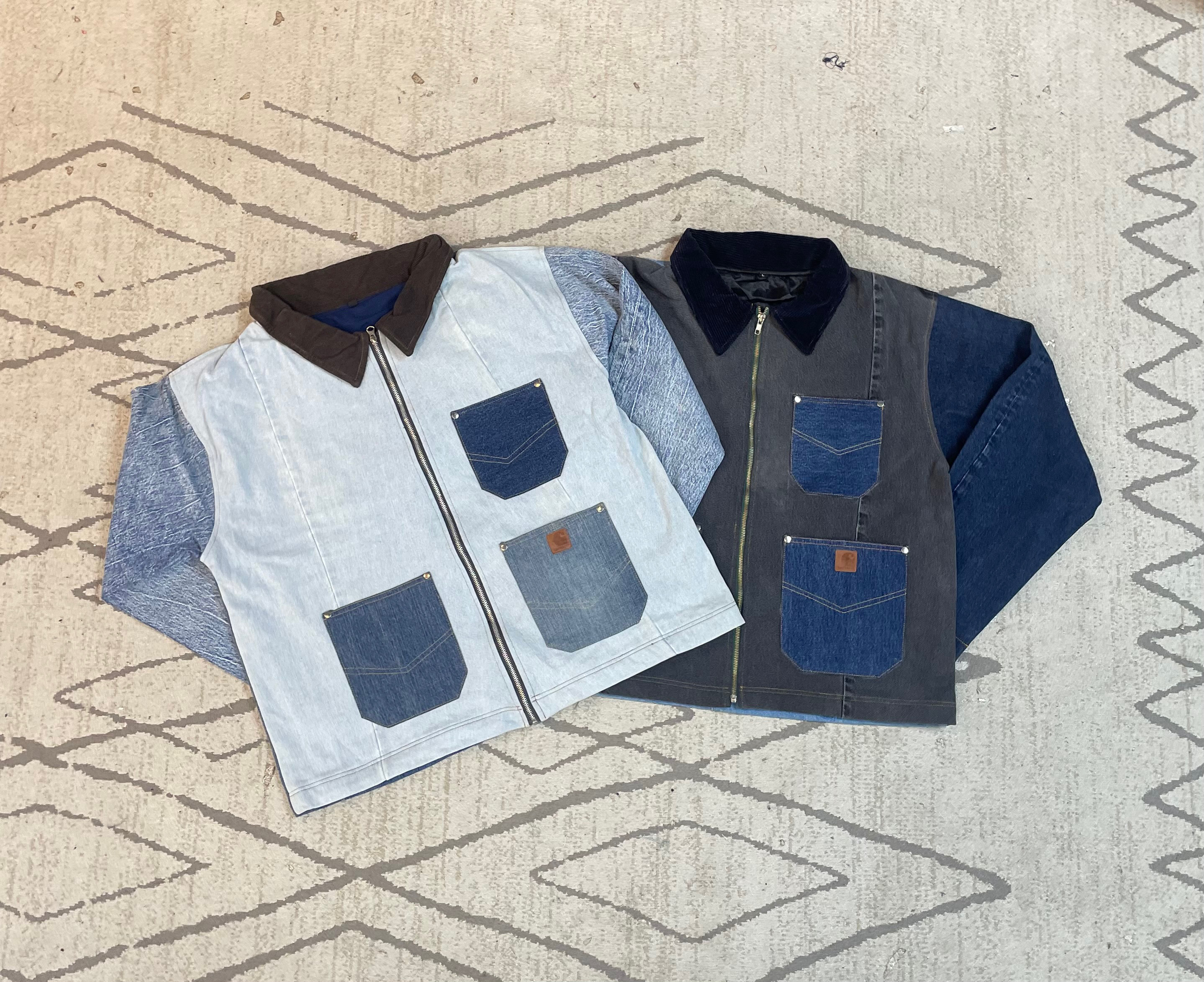 アップサイクルデニムカーharttジャケット (DV -01-464)